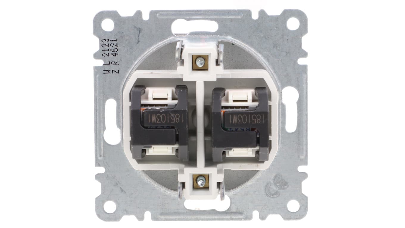 

Lumina Gniazdo komputerowe podwójne RJ45 kat.5e UTP czarne WL2123