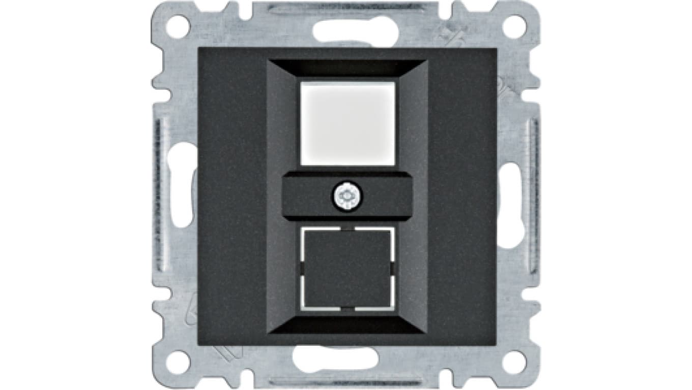 

Lumina Płytka podwójna Keystone Jack czarny WL2323