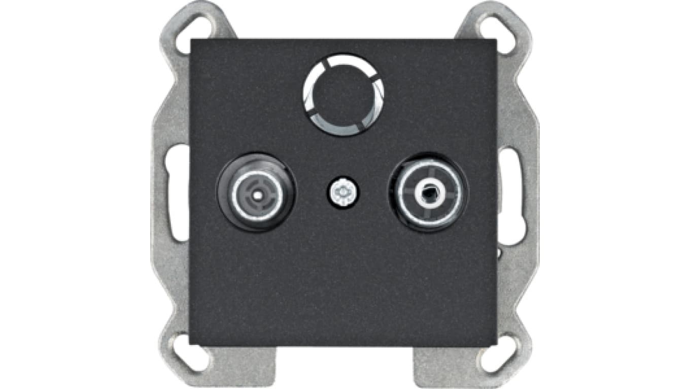 

Lumina Gniazdo RTV końcowe czarne WL3013
