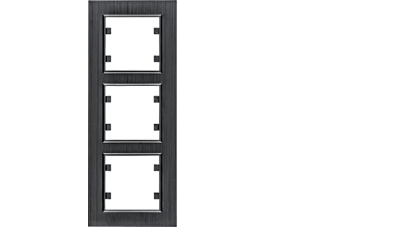 

Lumina passion Ramka 3-krotna pionowa aluminium czarne WL9133