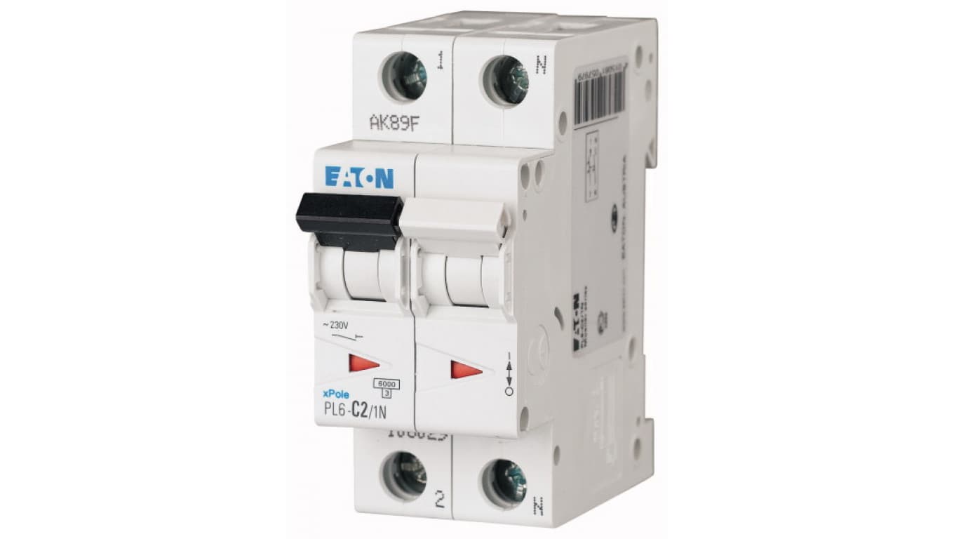 

Wyłącznik nadprądowy 1P+N D 2A 6kA AC PL6-D2/1N 164943