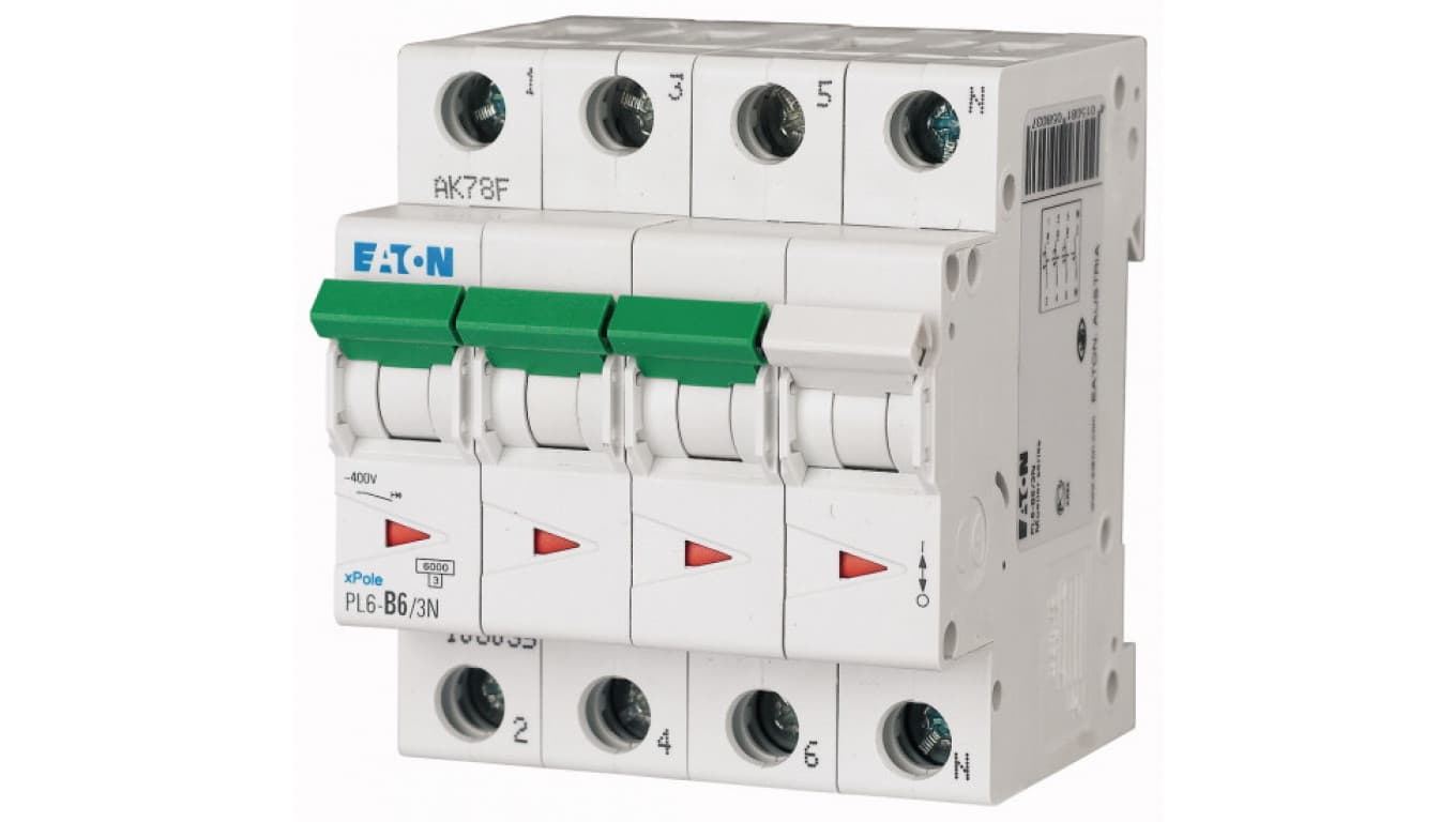 

Wyłącznik nadprądowy 3P+N C 4A 6kA AC PL6-C4/3N 106906