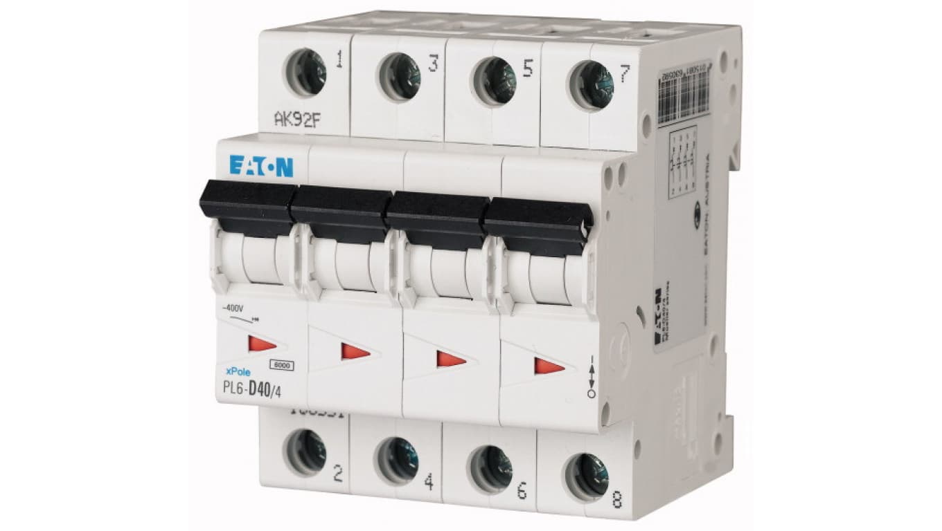 

Wyłącznik nadprądowy 4P C 40A 6kA AC PL6-C40/4 166528