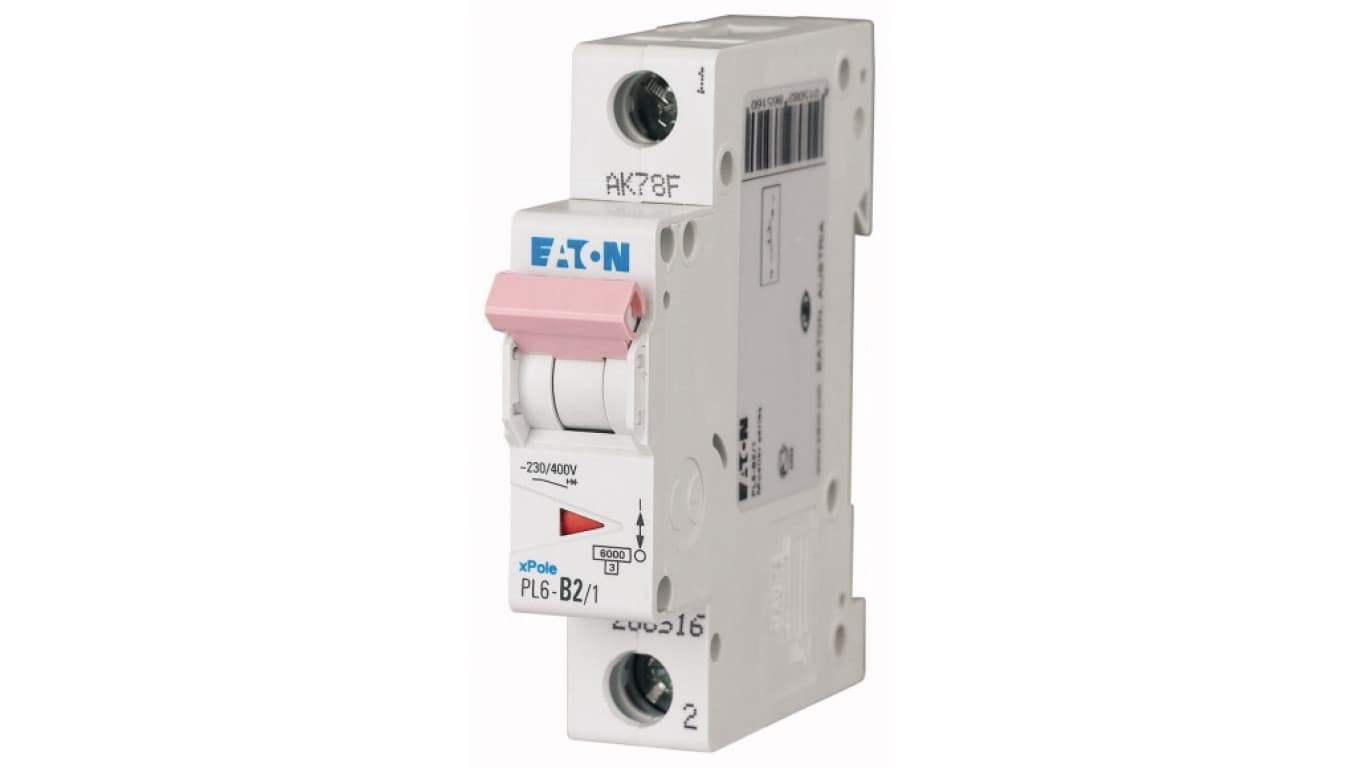 

Wyłącznik nadprądowy 1P D 2A 6kA AC PL6-D2/1 286540