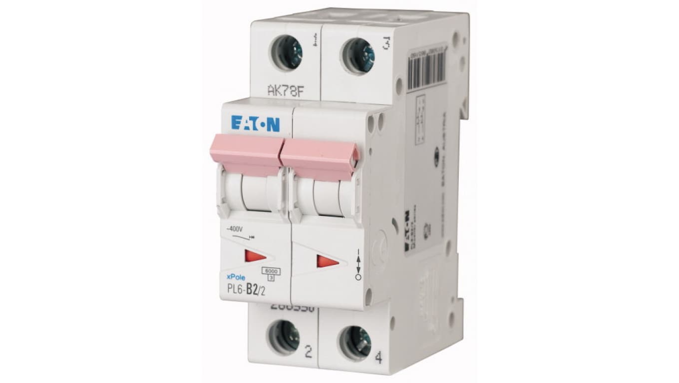 

Wyłącznik nadprądowy 2P B 2A 6kA AC PL6-B2/2 286550