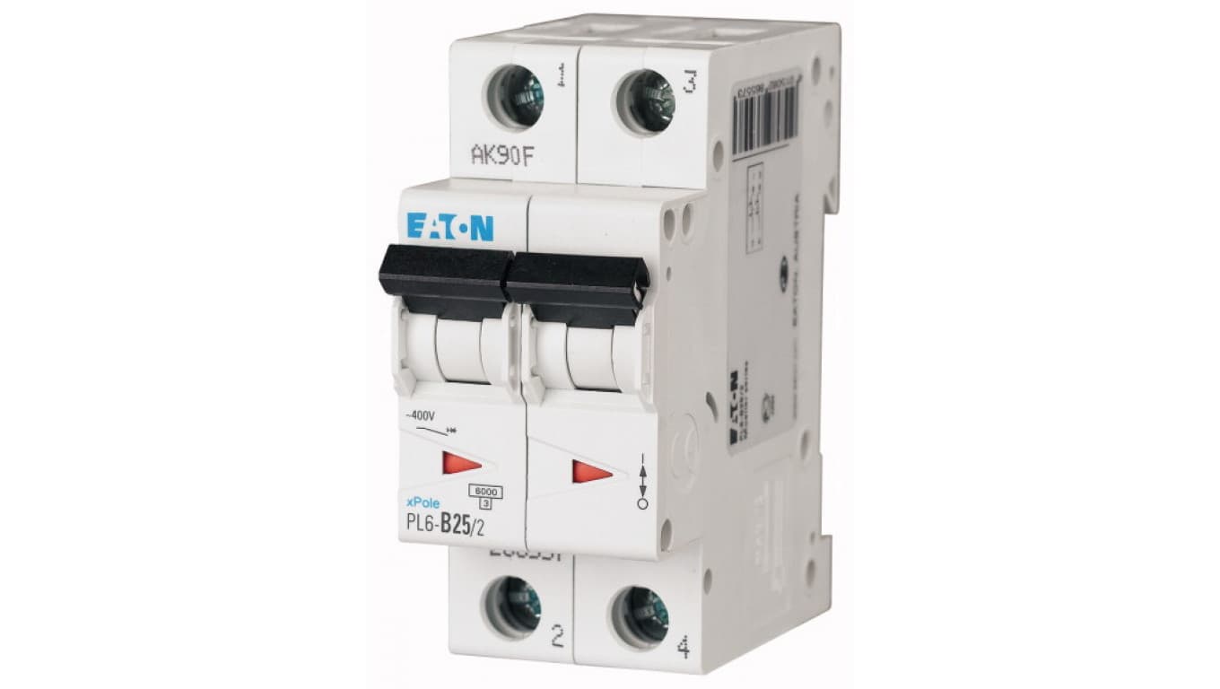 

Wyłącznik nadprądowy 2P D 25A 6kA AC PL6-D25/2 286581