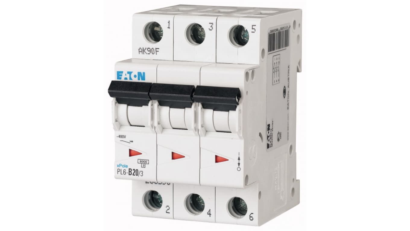 

Wyłącznik nadprądowy 3P B 20A 6kA AC PL6-B20/3 286590