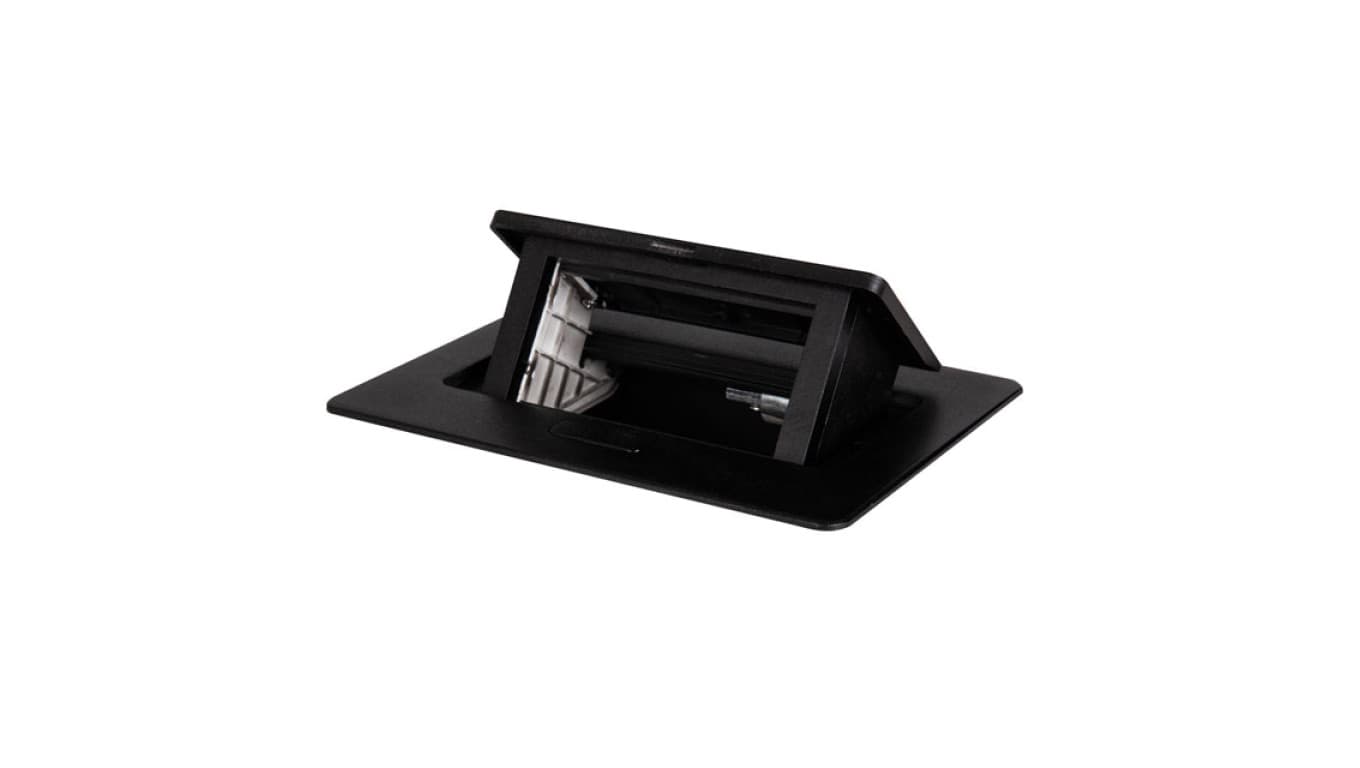 

Puszka stołowa soft POP-UP metalowa 2 x M45 czarny BIURO+ 28312