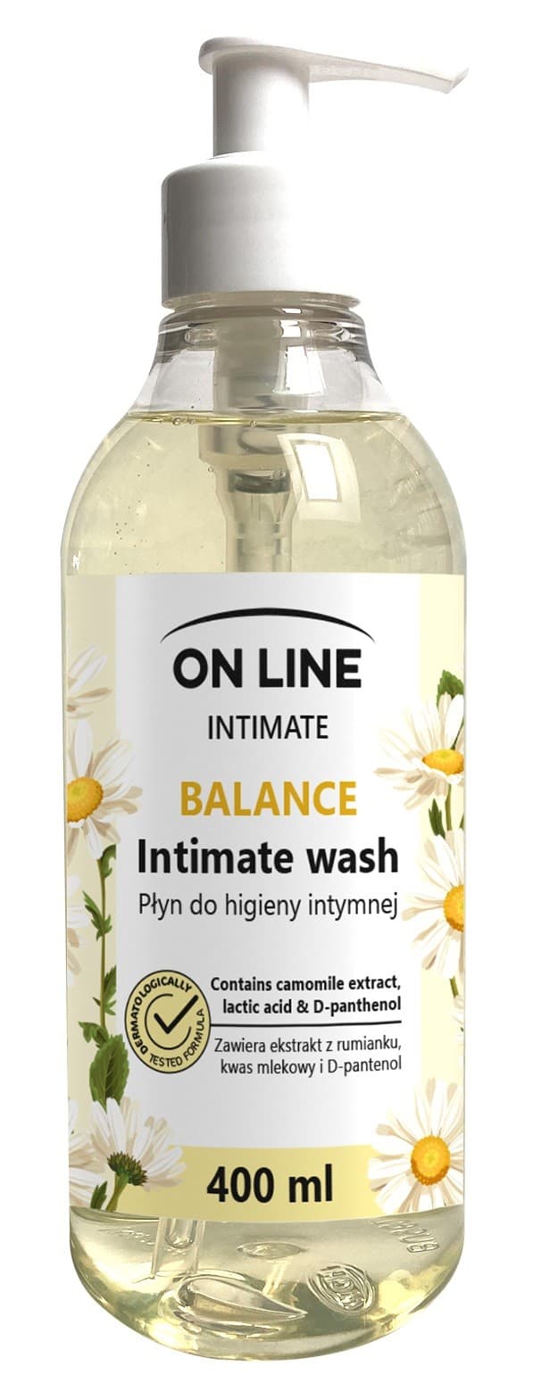 

On Line Intimate Płyn do higieny intymnej Balance z ekstraktem z rumianku 400ml