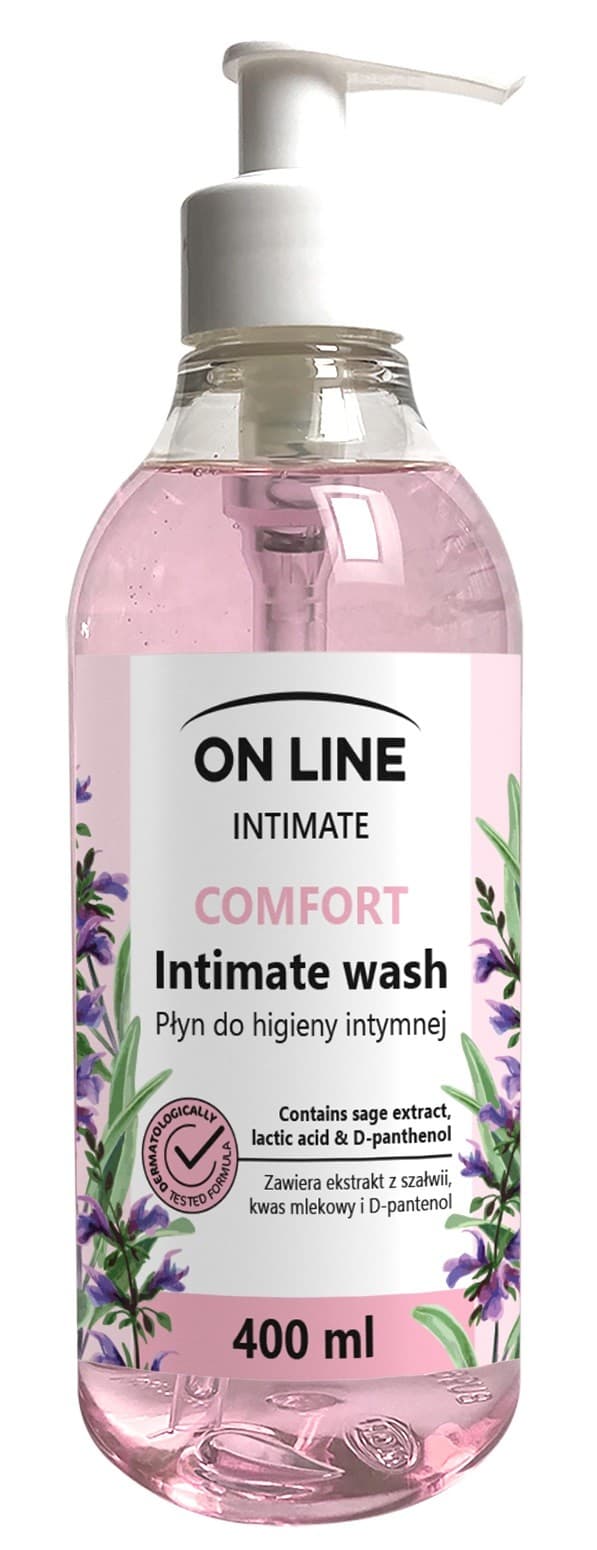 

On Line Intimate Płyn do higieny intymnej Comfort z ekstraktem z szałwii 400ml
