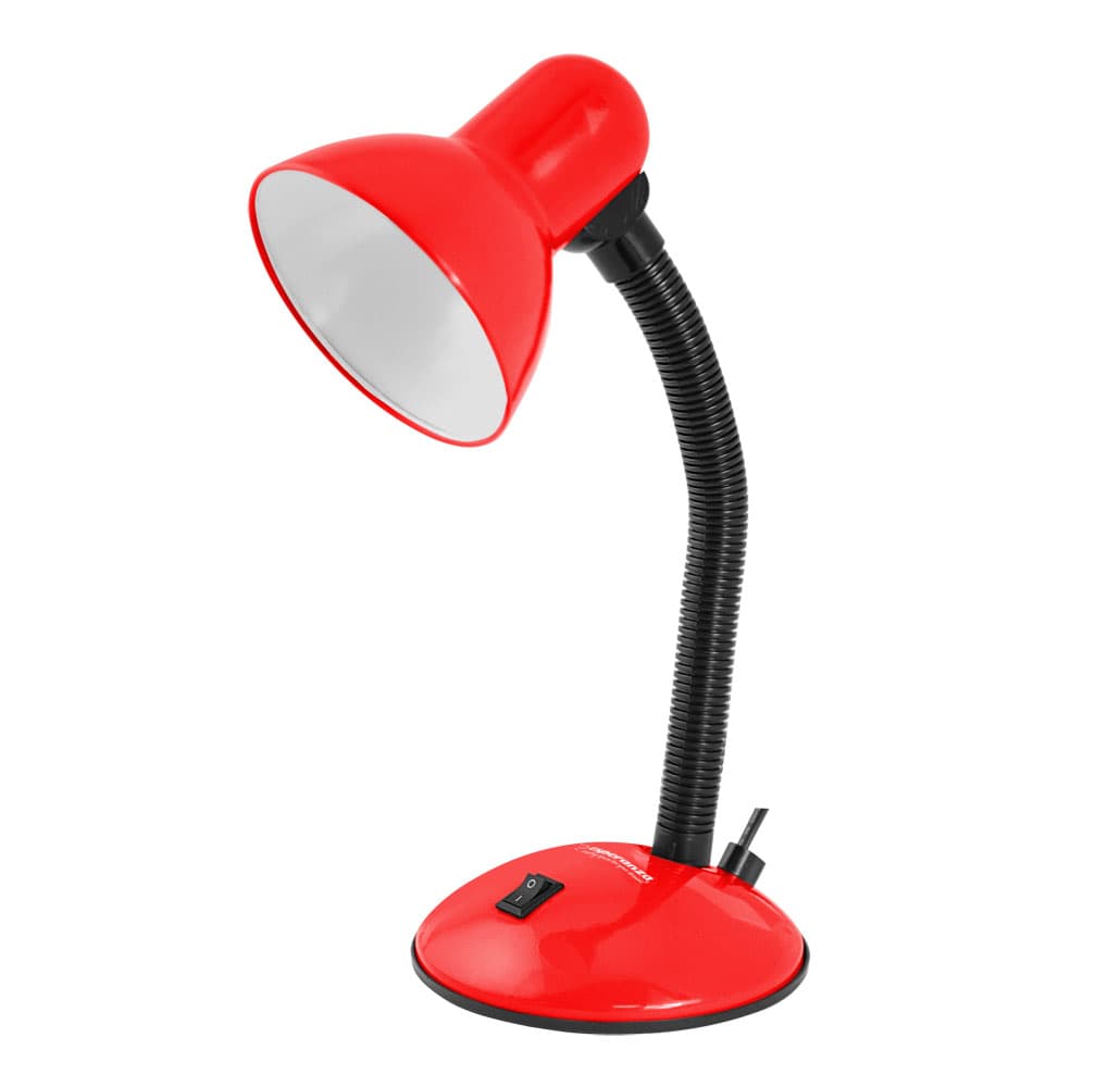 

ELD107R Esperanza lampka biurkowa e27 arcturus czerwona