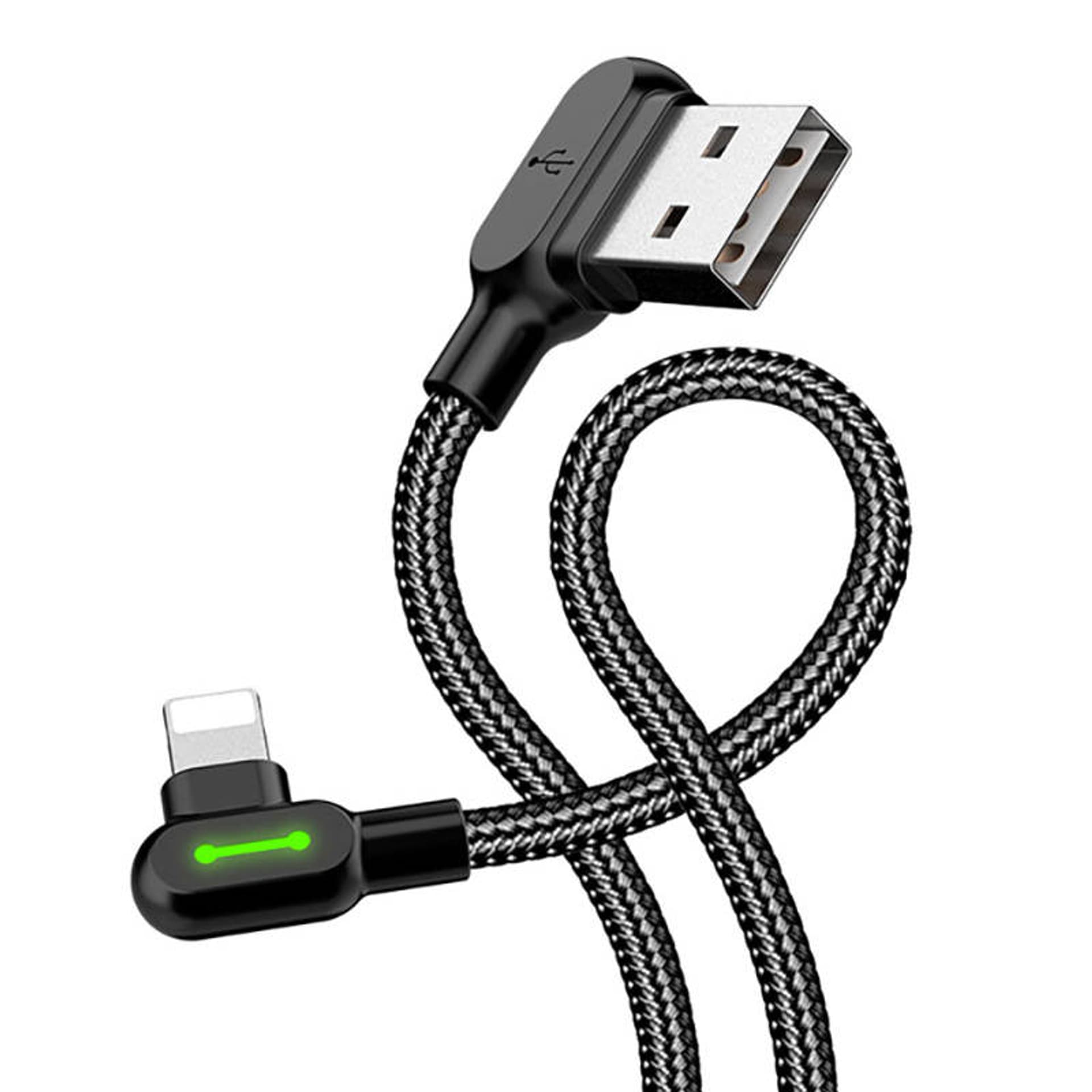 

Kabel USB do Lightning, Mcdodo CA-4673, kątowy, 1.8m (czarny)