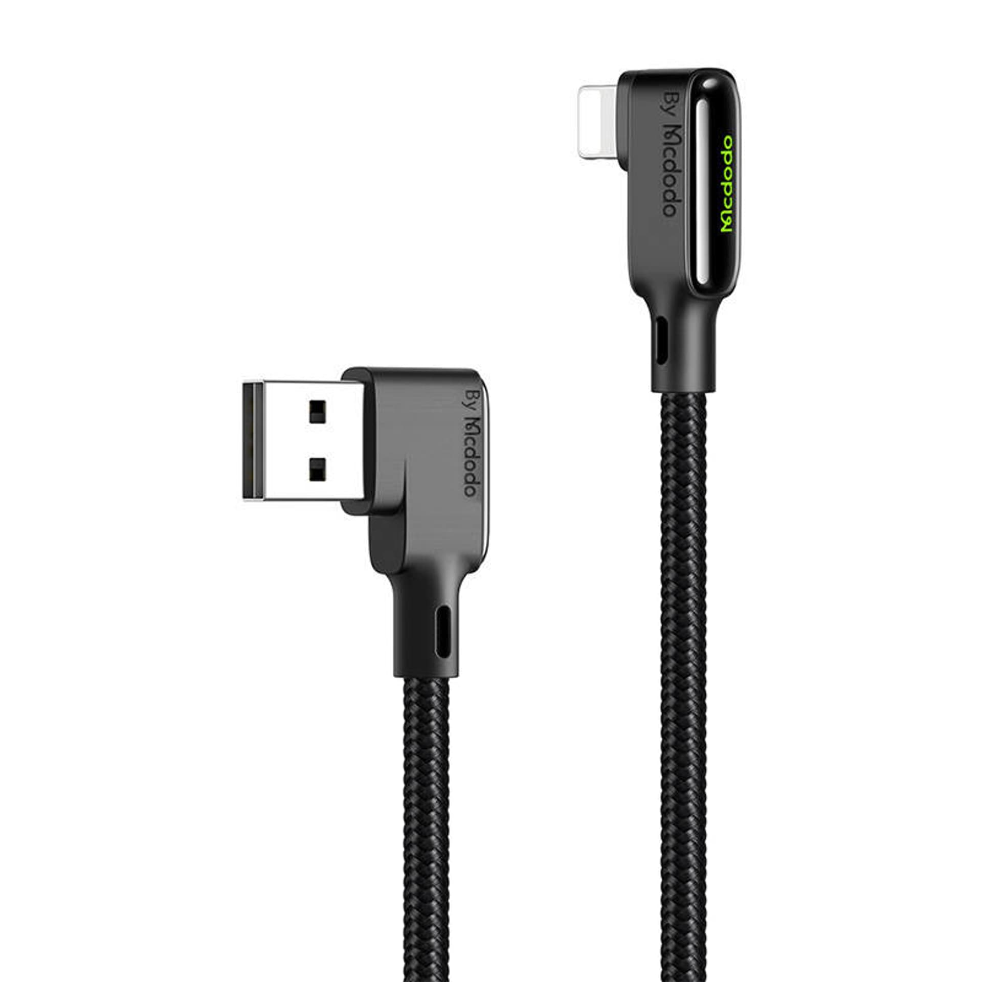 

Kabel USB do Lightning, Mcdodo CA-7510, kątowy, 1.2m (czarny)