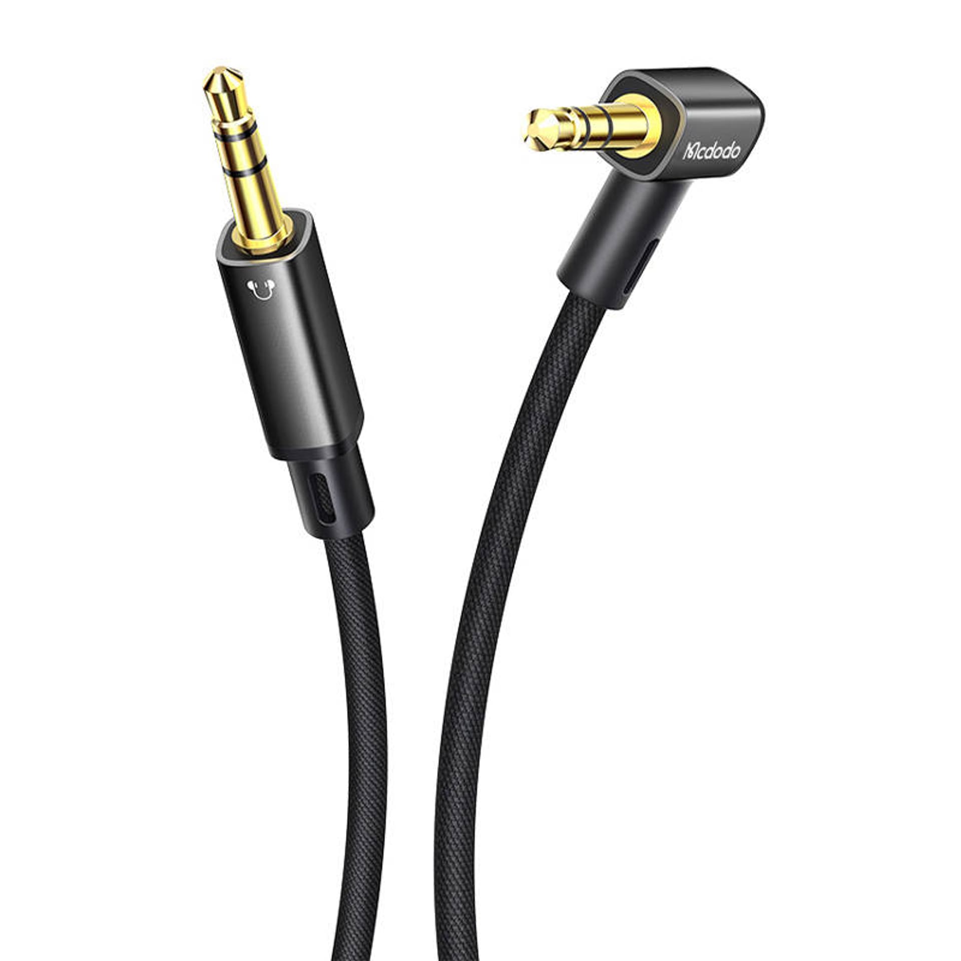 

Kabel AUX mini jack 3.5mm Mcdodo CA-7590, kątowy, 1.2m (czarny)