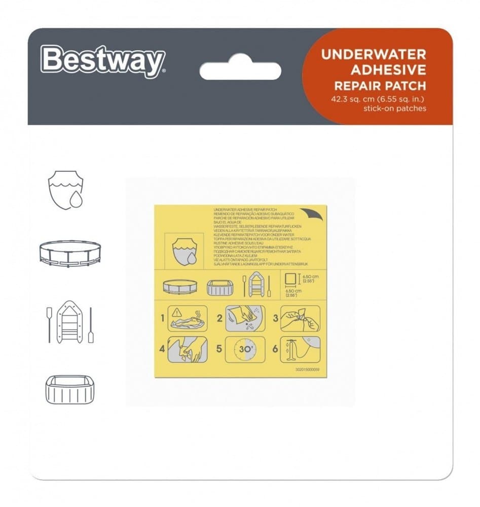 

Wodoodporne Łatki naprawcze do Basenów Materaca Dmuchanego Bestway 62091