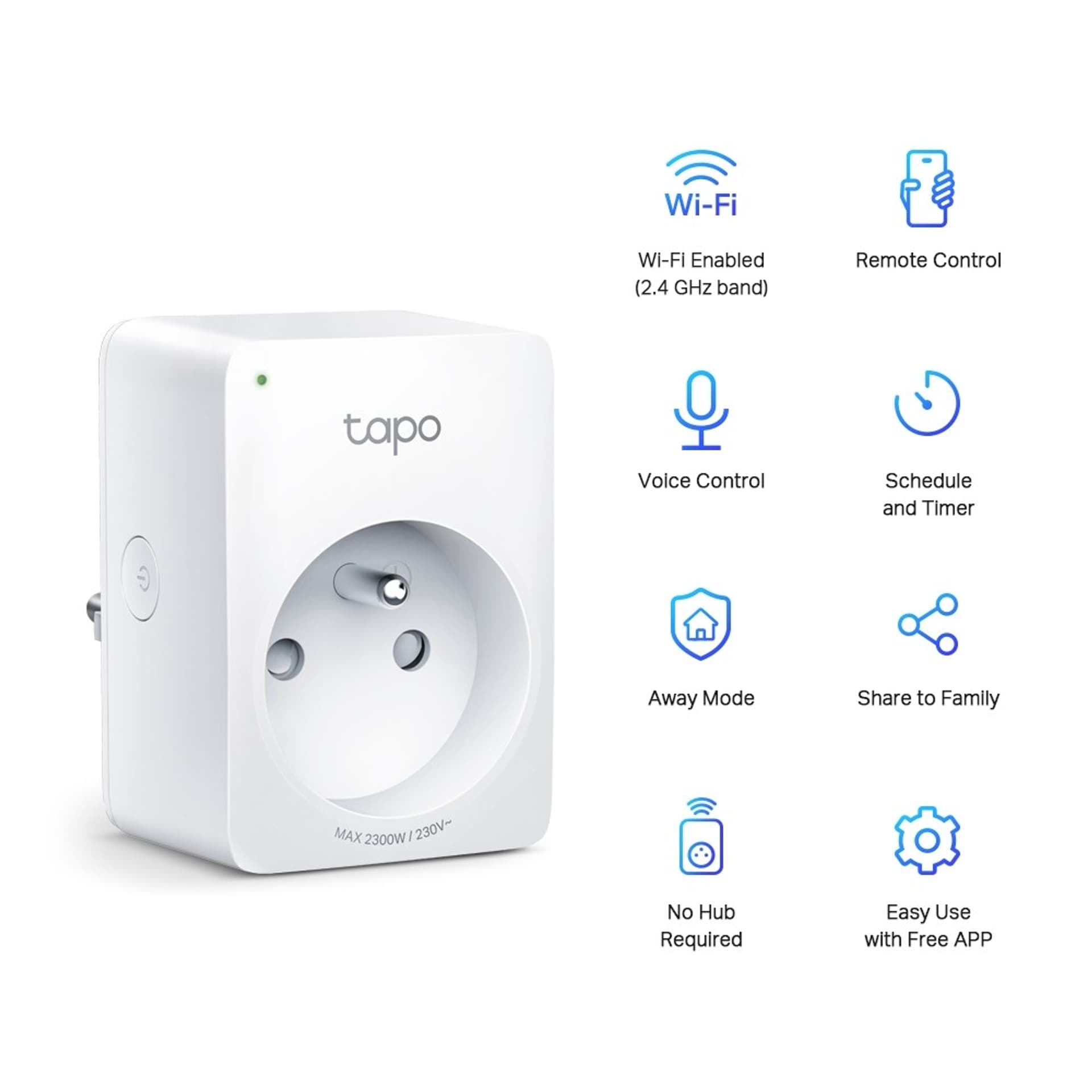 

Kontroler Tapo P100 Smart Plug WiFi 2-pak