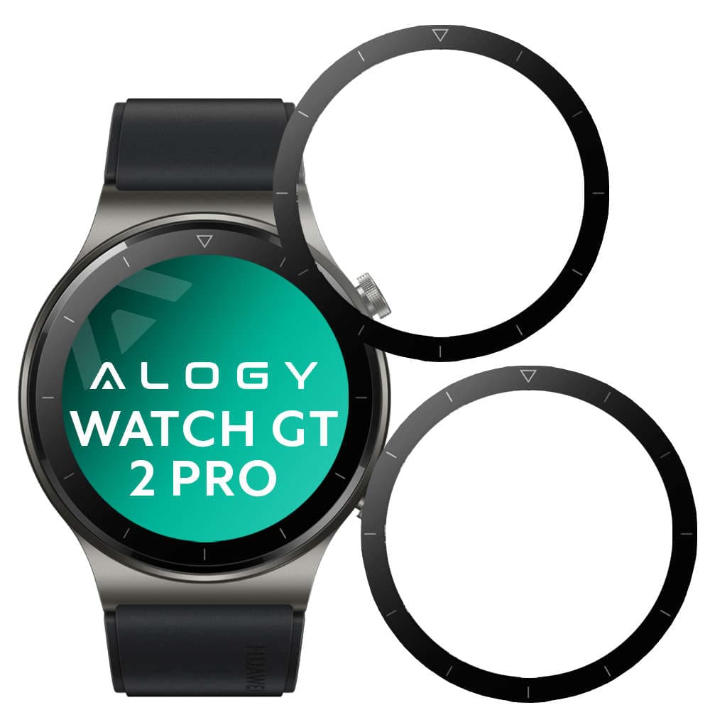 

2x Elastyczne Szkło 3D Alogy do Huawei Watch GT 2 Pro Black