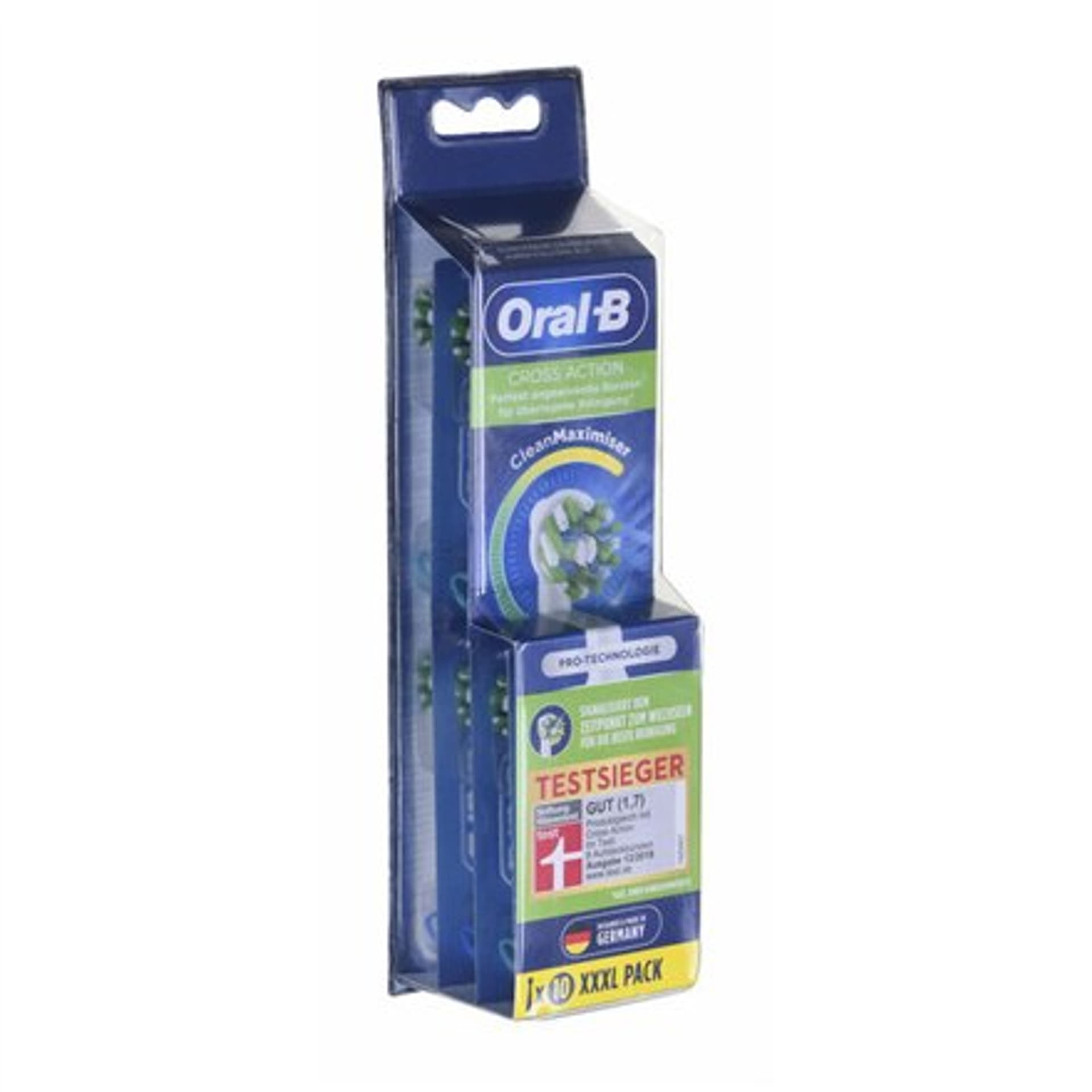 

Oral-B Wymienne główki do szczoteczki do zębów EB50 10 główek Cross Action, Dla dorosłych, Ilość główek w zestawie 10, Biały