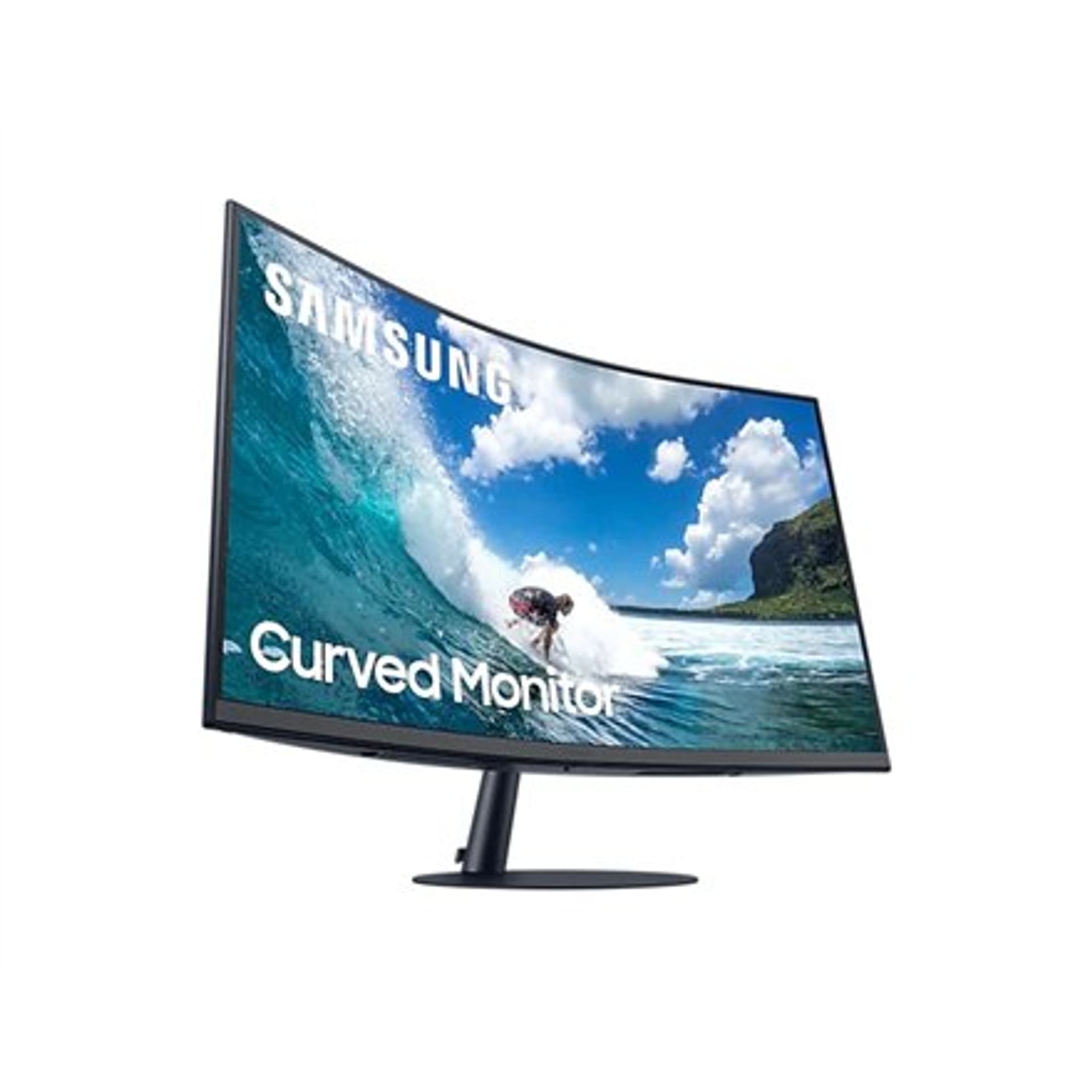 

Samsung Curved Monitor LC32T550FDRXEN 32 ", VA, FHD, 1920 x 1080, 16:9, 4 ms, 250 cd/m², Dark Blue Gray, 75 Hz, porty HDMI ilość