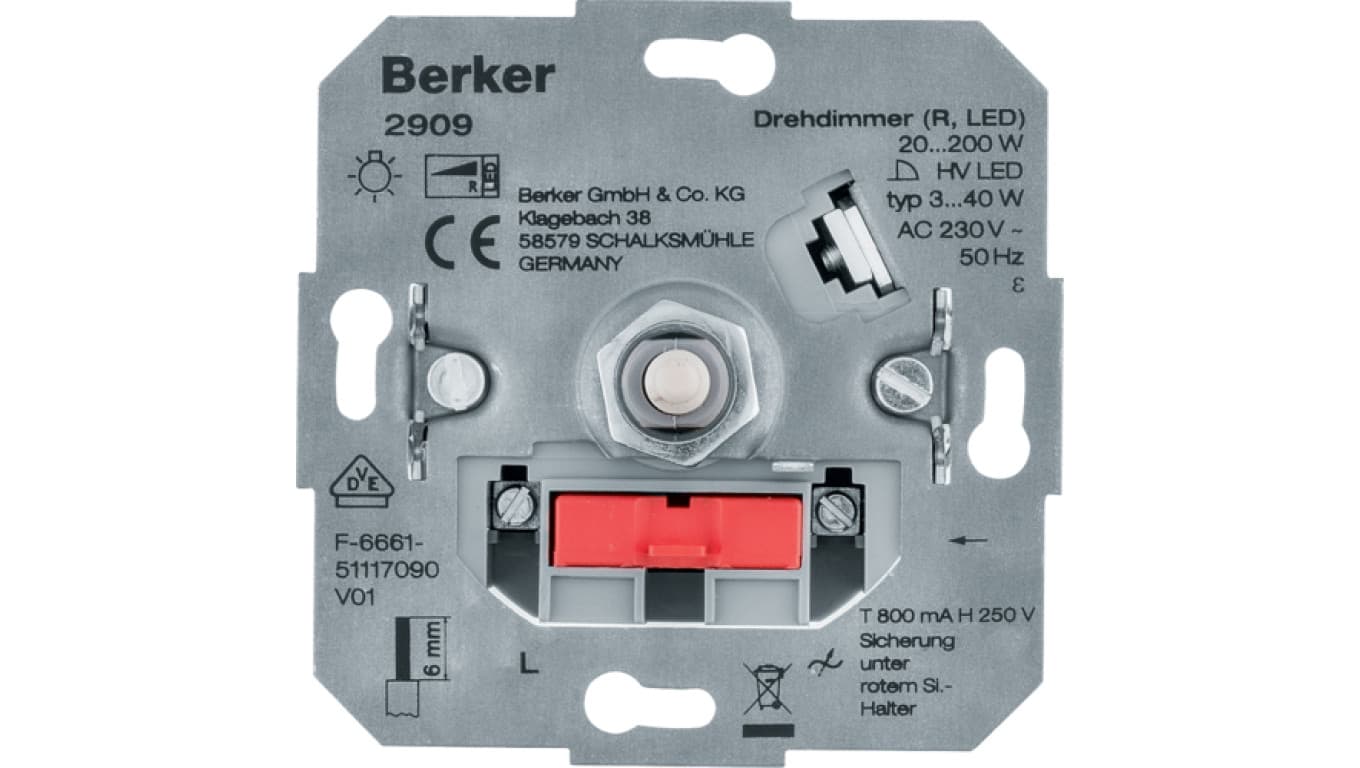 

One.platform Ściemniacz obrotowy obciążenie R 20-200 W, LED 3-40 W 2909
