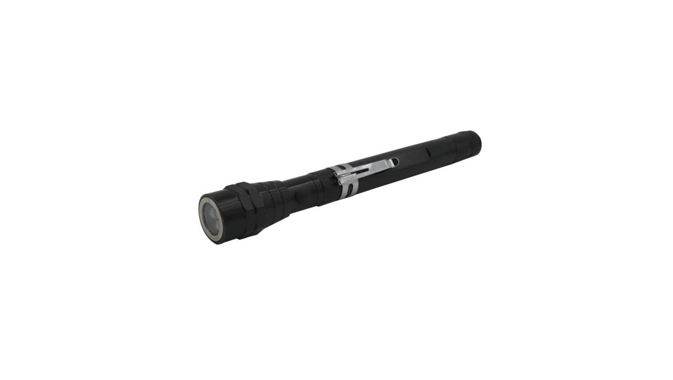 

Latarka LED 3x0,5W 12lm 3-5m czarna teleskopowa VO0173
