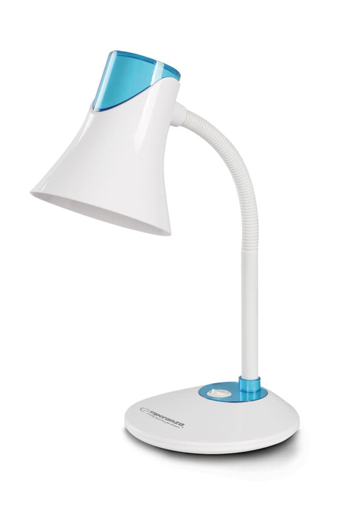 

ELD111B Esperanza lampka biurkowa e27 polaris niebieska