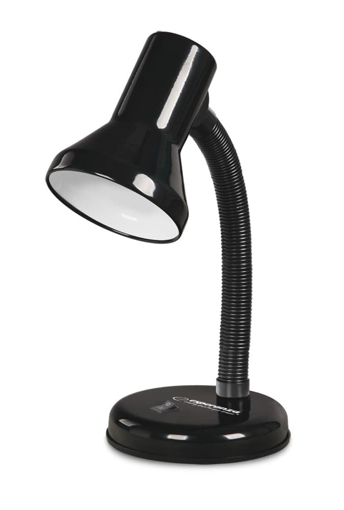

ELD108K Esperanza lampka biurkowa e27 altair czarna