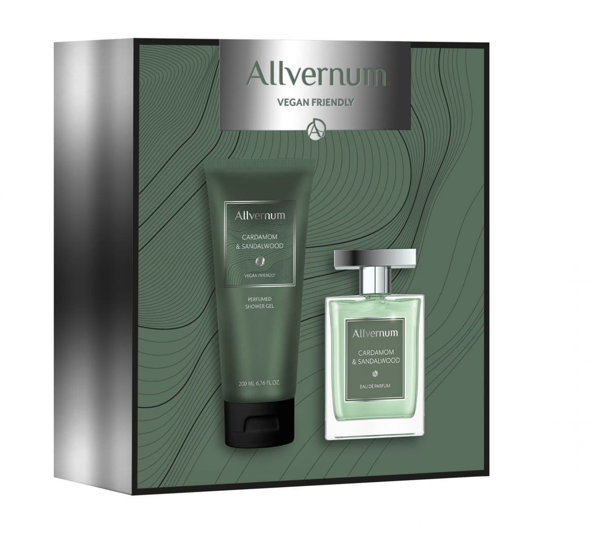 

Allvernum Men Zestaw prezentowy Cardamon & Sandalwood (woda perf.100ml+żel pod pr.200ml) 1op.