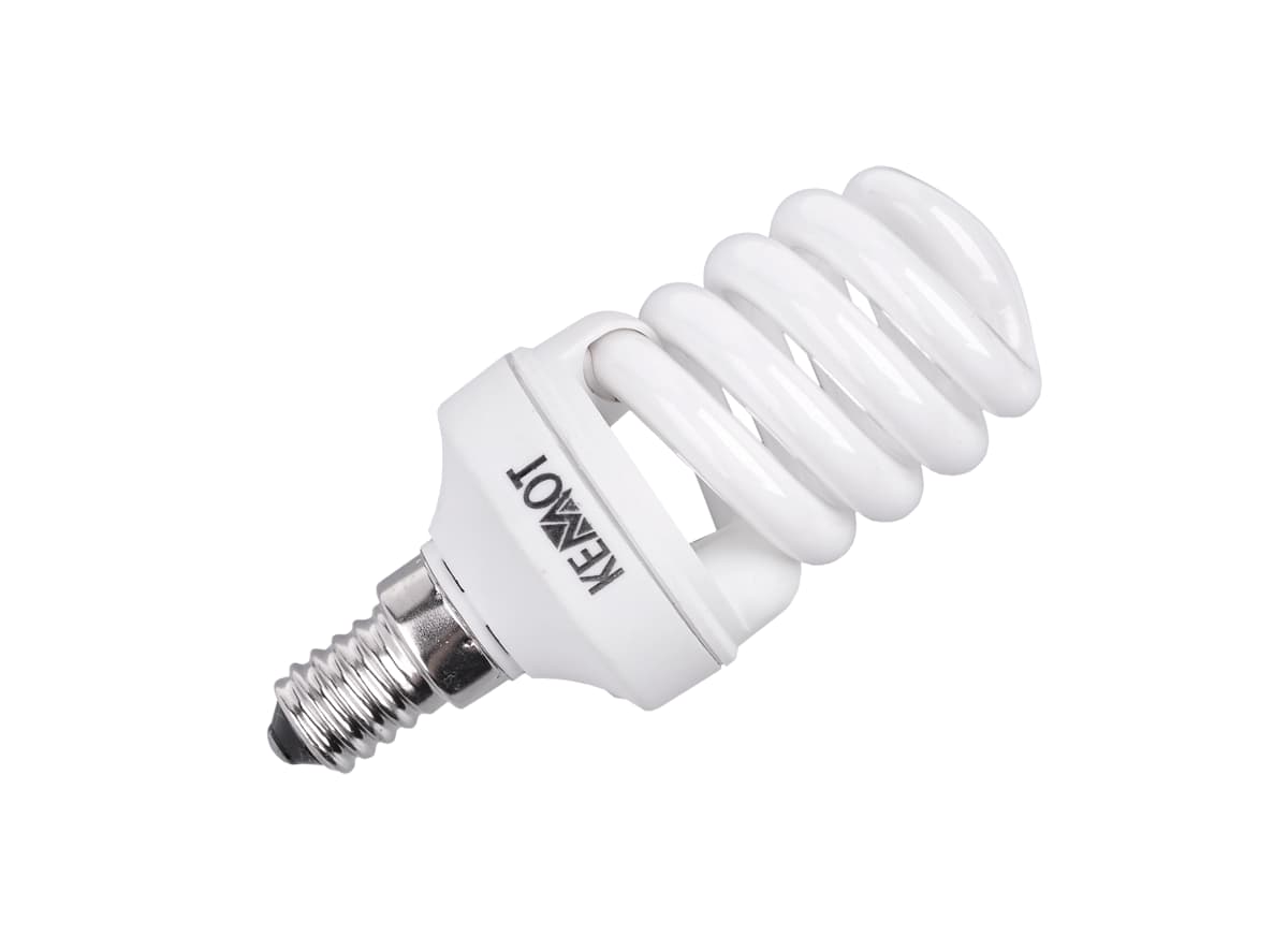 

Kompaktowa lampa fluorescencyjna (Świetlówka) mini spirala, 11W, E14, 2700K (1LL)