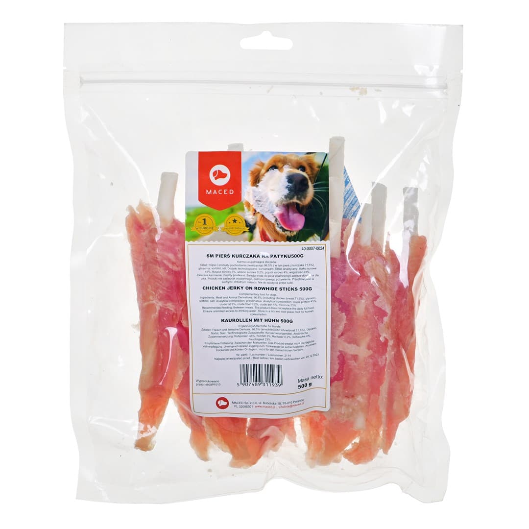 

MACED SM PIERŚ KURCZAKA NA PATYKU 500g
