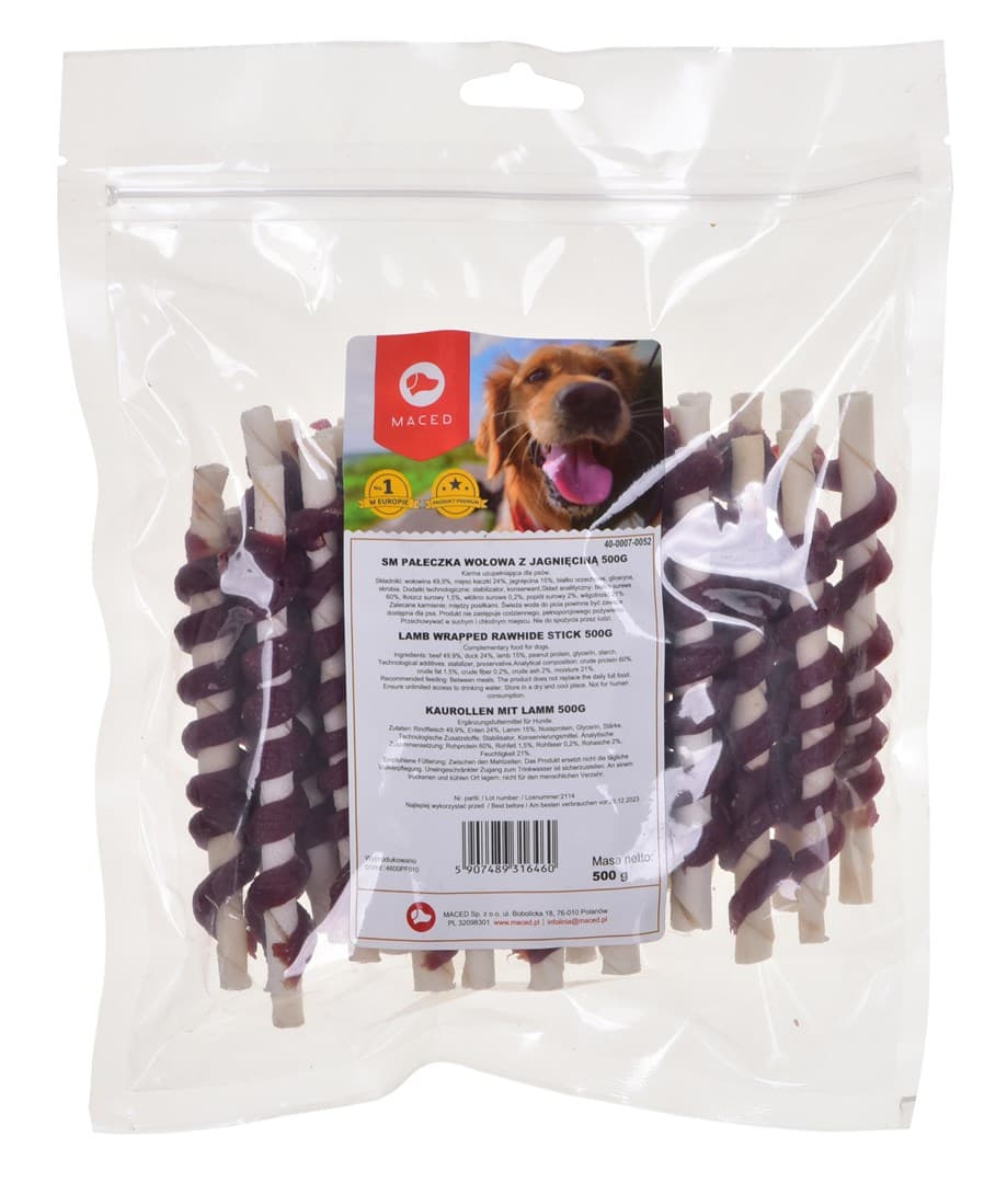 

MACED SM PAŁECZKA WOŁOWA Z JAGNIĘCINĄ 500g