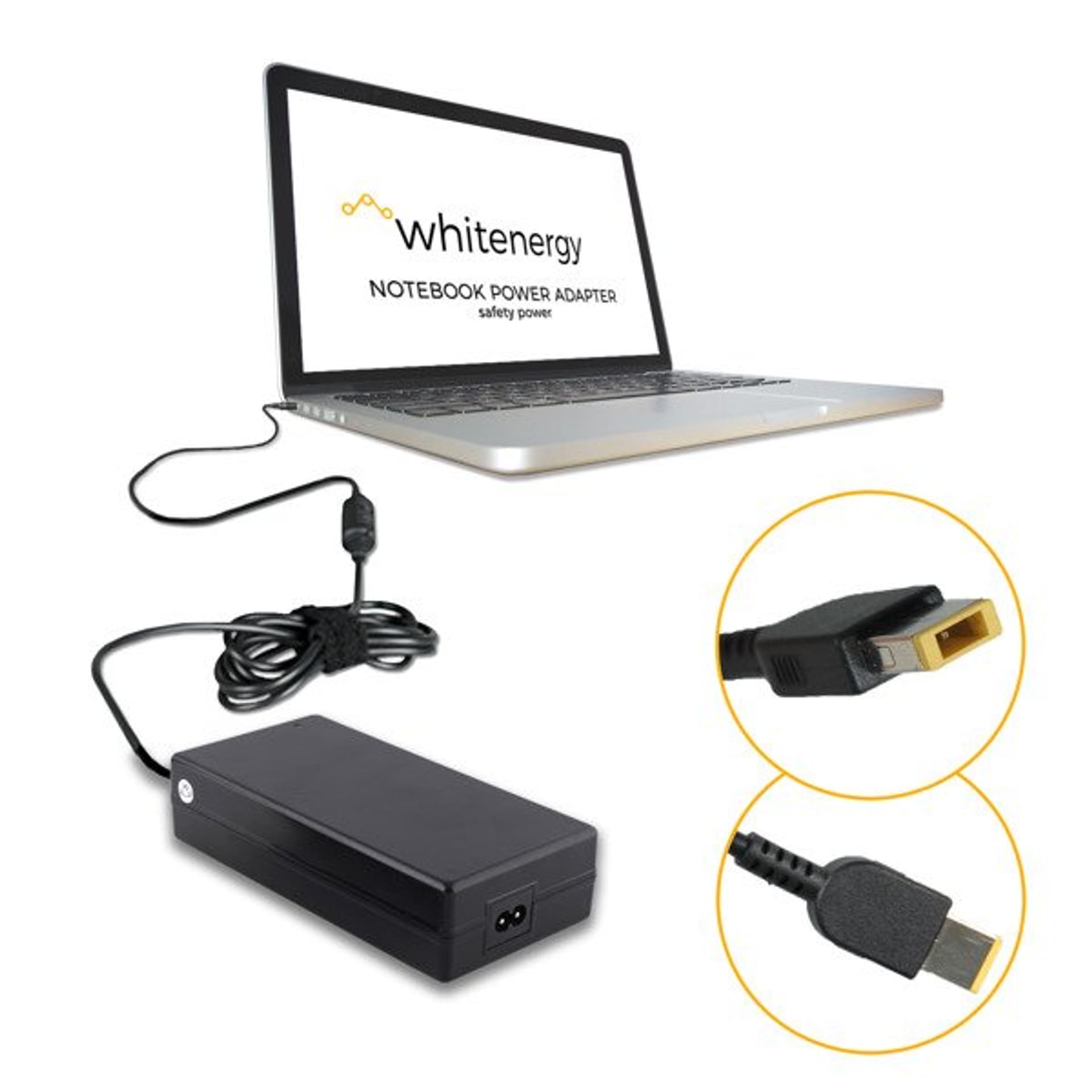 

Whitenergy Zasilacz AC Ładowarka do laptopa 20V 3.25A 65W 11x4.5x0.6 mm Lenovo