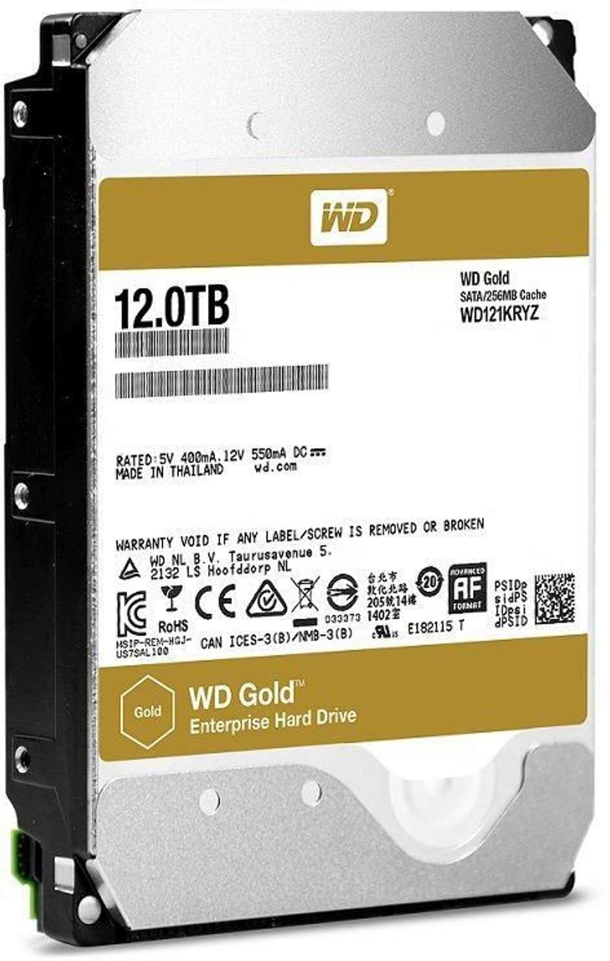 

Dysk twardy WD Gold 12 TB 3.5" WD121KRYZ