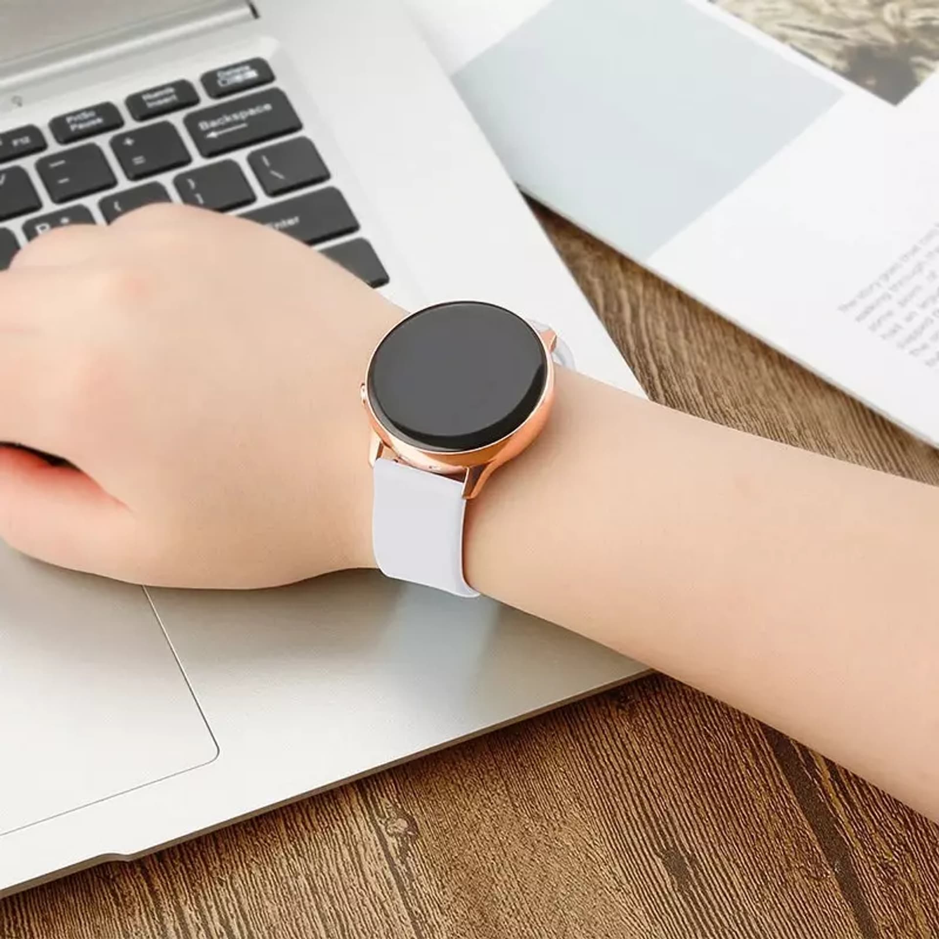 

Silicone Strap TYS opaska do smartwatcha zegarka uniwersalna 22mm czerwony