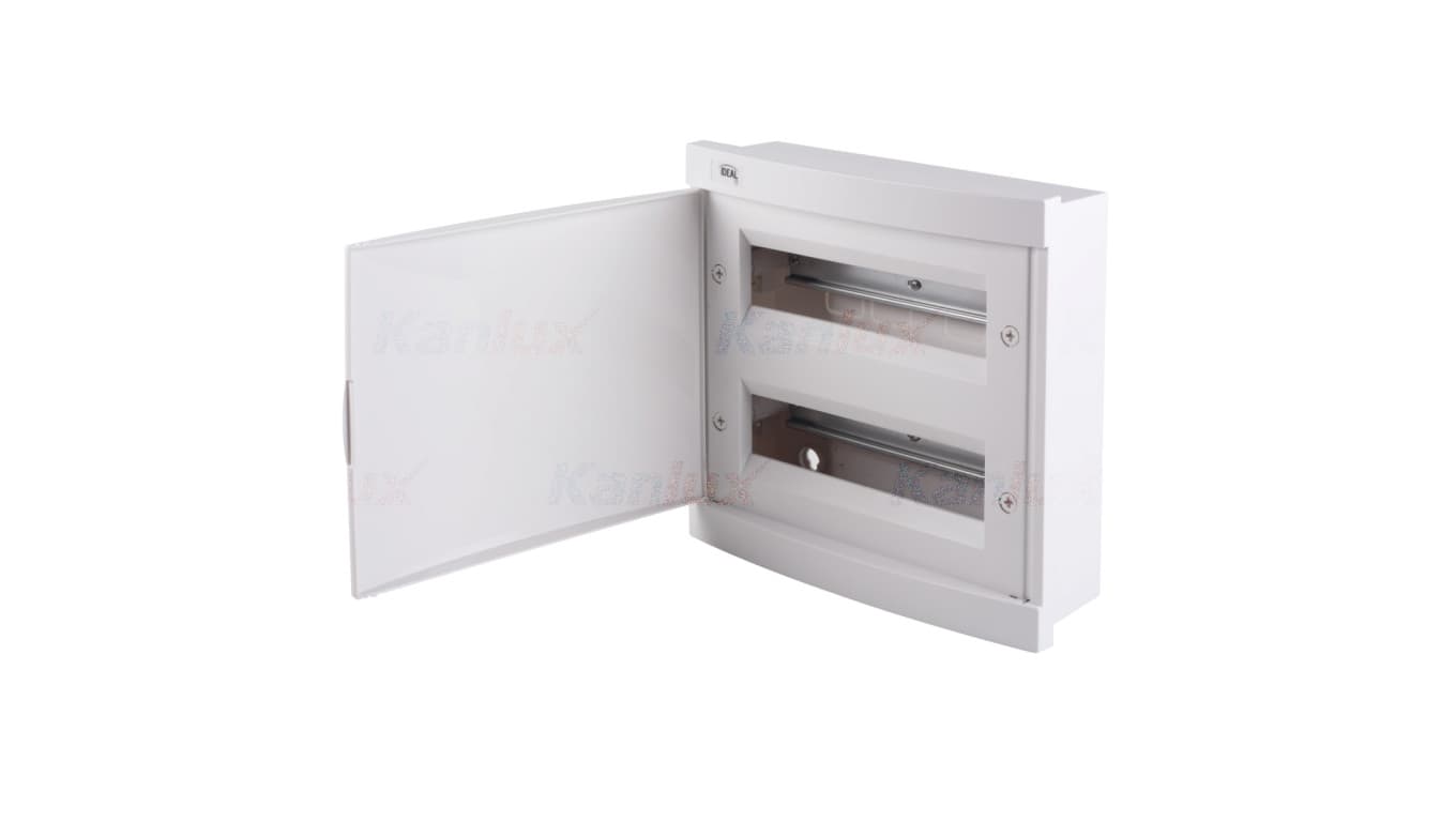 

Rozdzielnica modułowa 2x12 podtynkowa IP30 IK07 N+PE II klasa drzwi metalowe białe KDB-F24P biała 23623