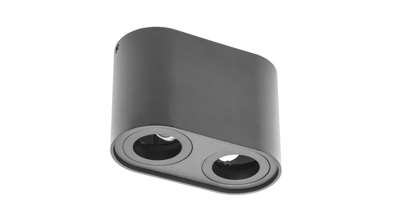 

Oprawa sufitowa SENSO DUO, alum, 83x165x110, IP20, max 50W, okrągła czarna