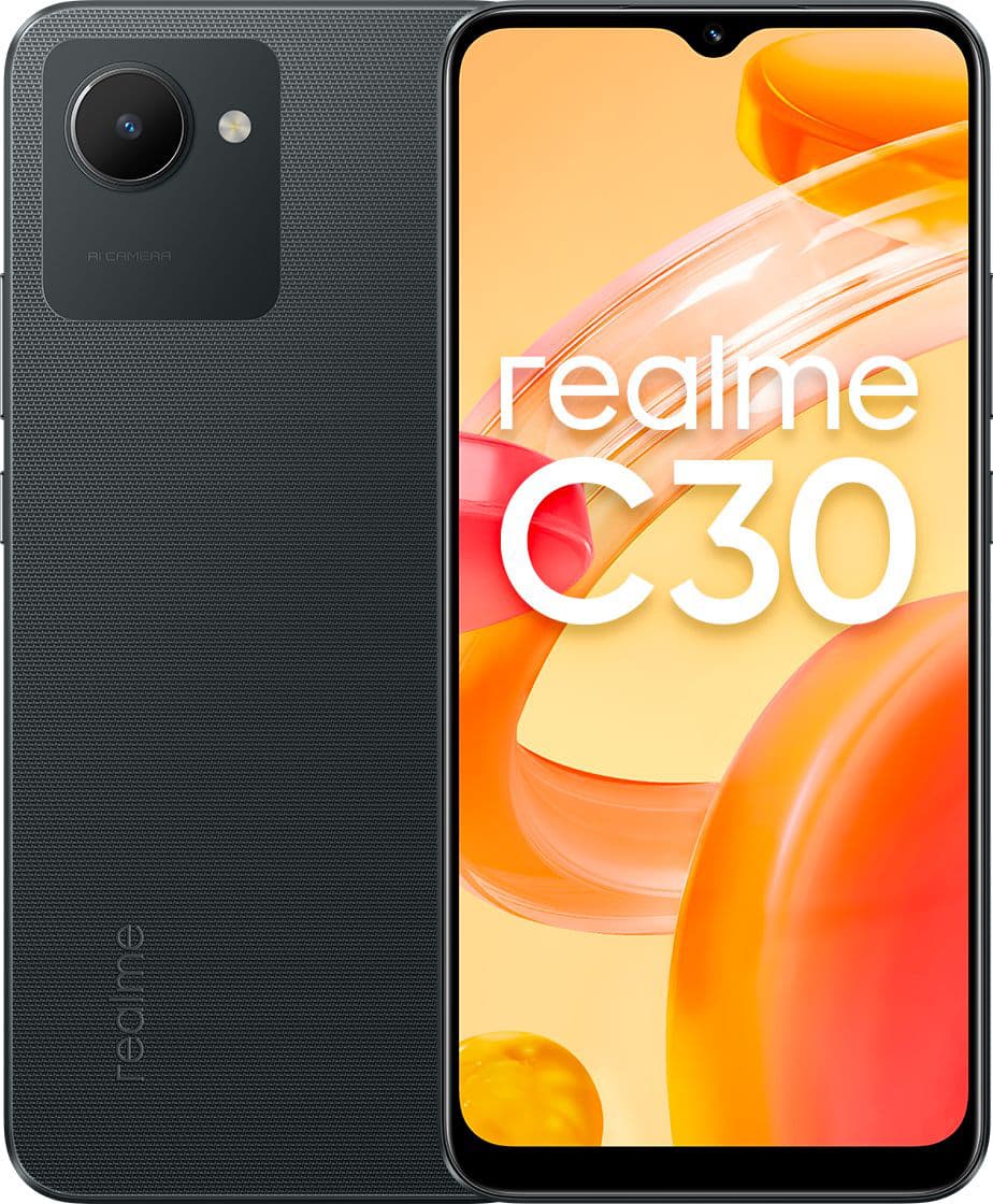 

Smartphone REALME C30 3/32 GB Dual SIM Czarny 32 GB Czarno-szary RMX3623