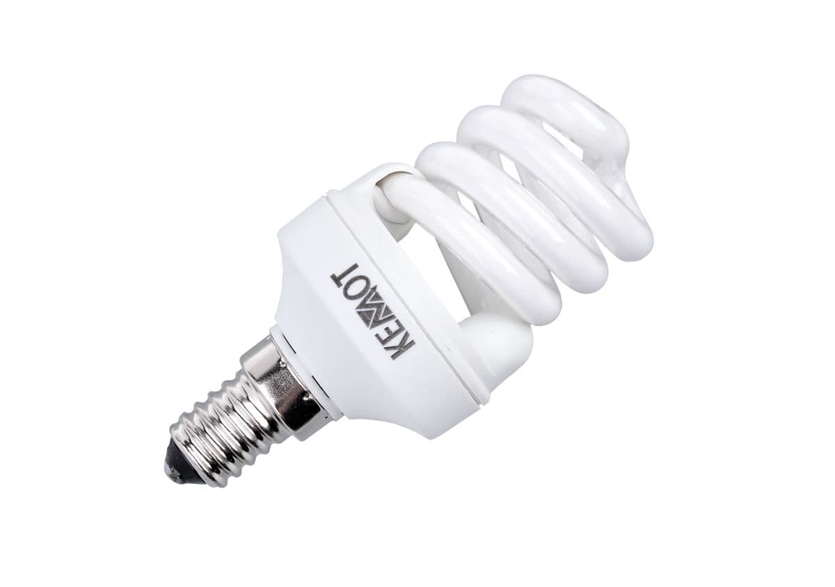 

Kompaktowa lampa fluorescencyjna (Świetlówka) mini spirala, 8W, E14, 2700K (1LL)