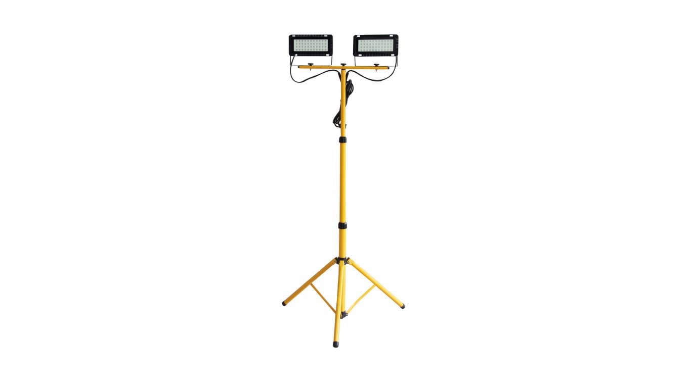 

Projektor LED 2x40W na statywie żółty 8000lm 6400K VO1954