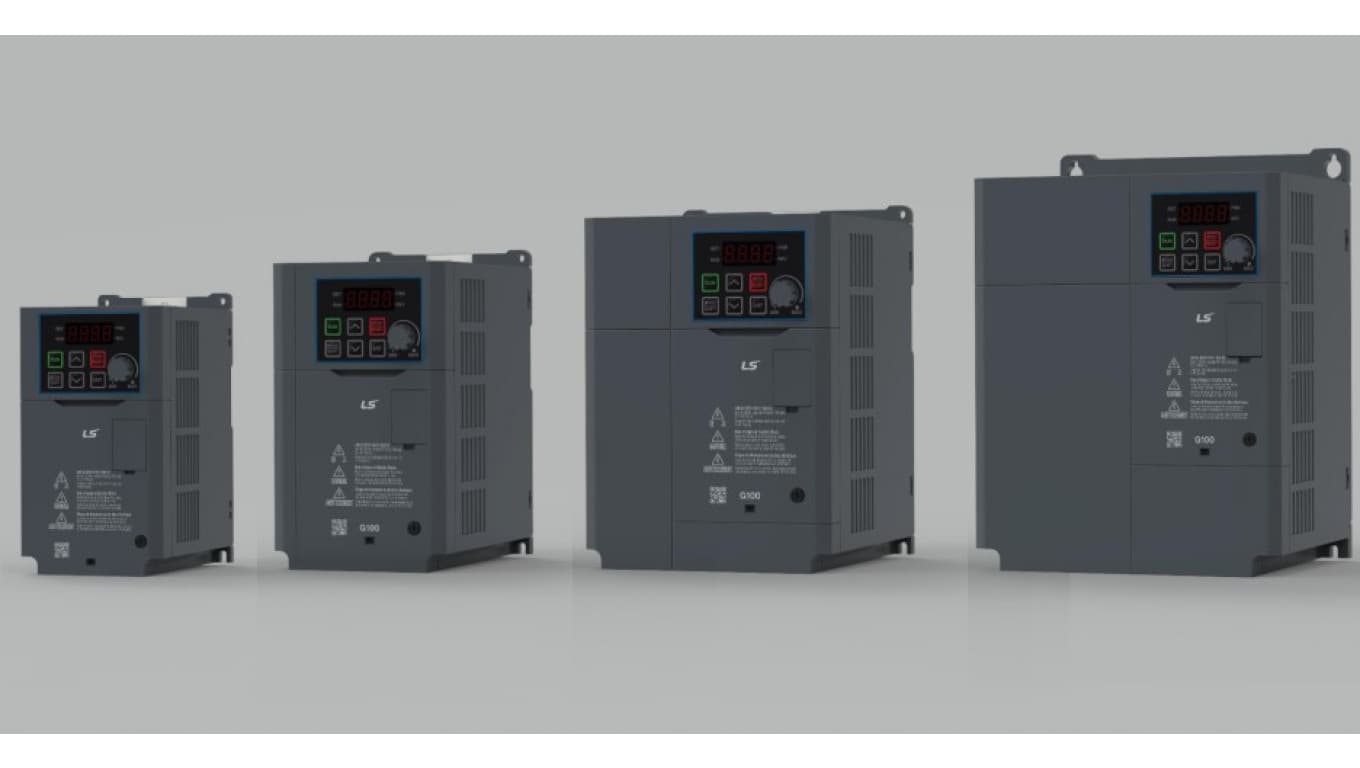 

Przemiennik częstotliwości LSIS serii G100 0,75 kW 3x400V AC filtr EMC C3 klawiatura LED LV0008G100-4EOFN