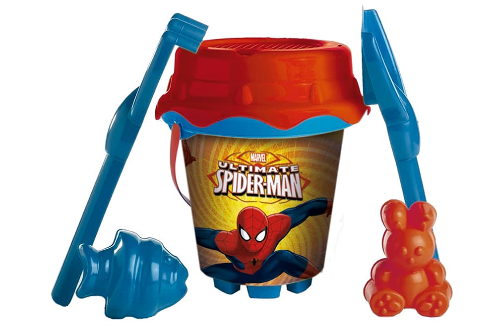 

ZESTAW DO PIASKU SPIDERMAN ŁOPATKA GRABIE FOREMKI