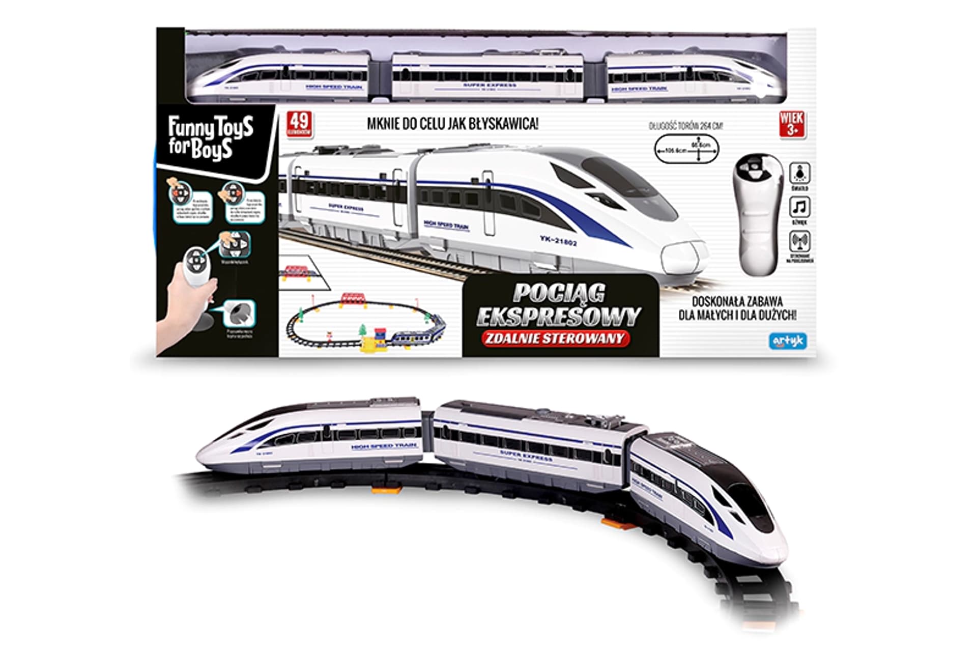 

KOLEJKA ELEKTRYCZNA EXPRES CIUCHCIA TOR + PILOT