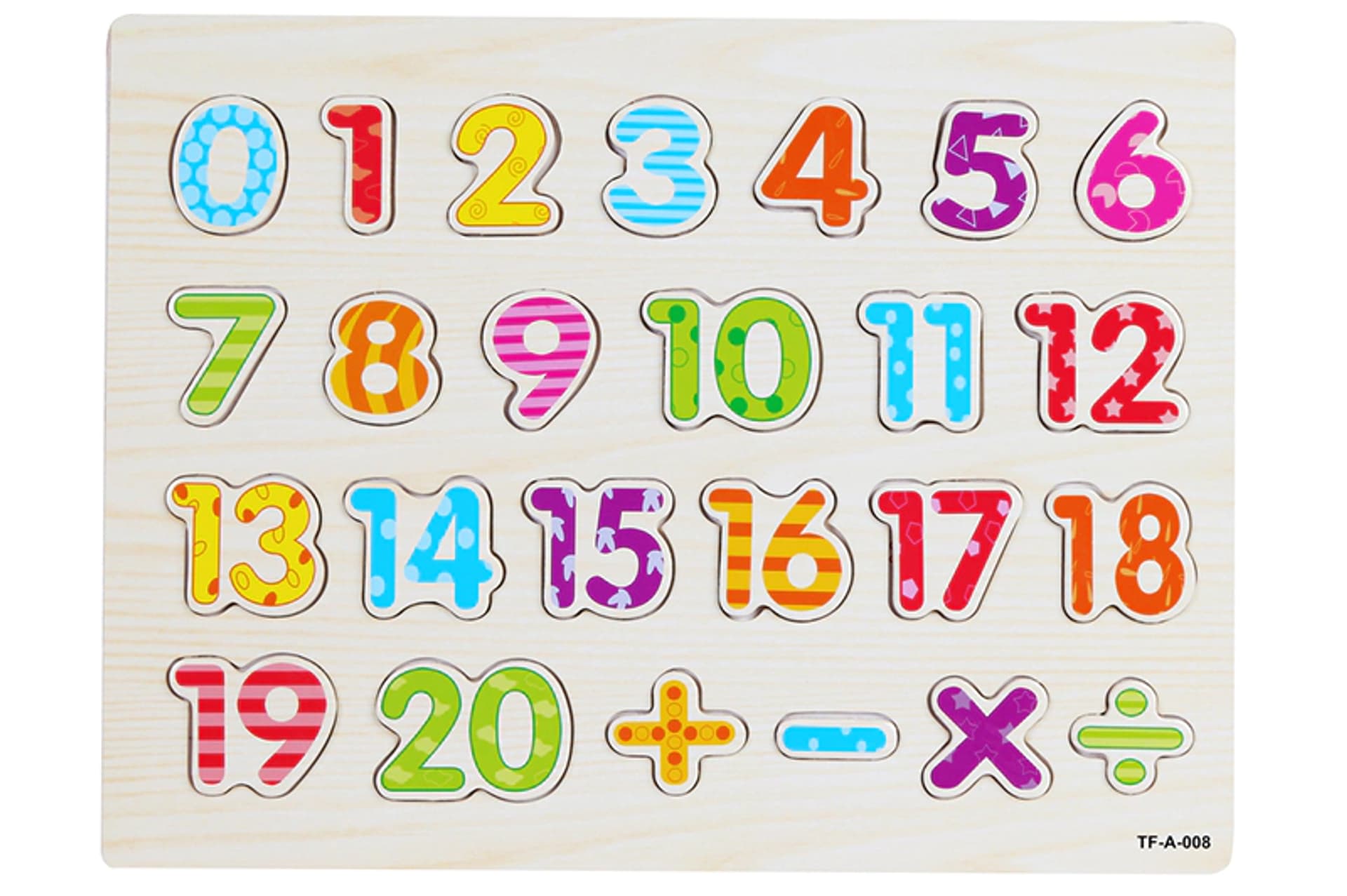 

AC7679 UKŁADANKA DREWNIANA LICZBY