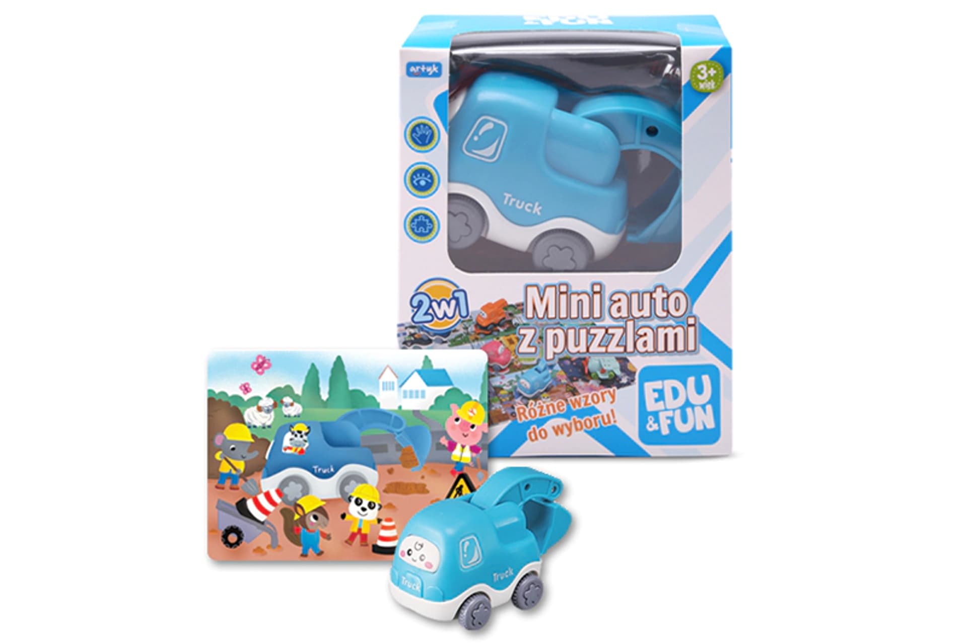 

MINI AUTO Z PUZZLAMI EDU&FUN KOPARKA