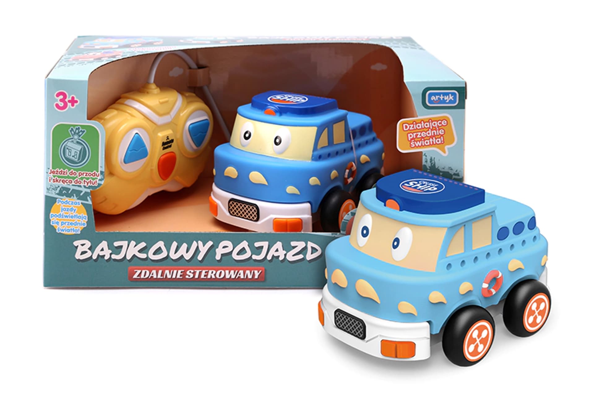 

BAJKOWY POJAZD ZDALNIE STEROWANY - NIEBIESKI