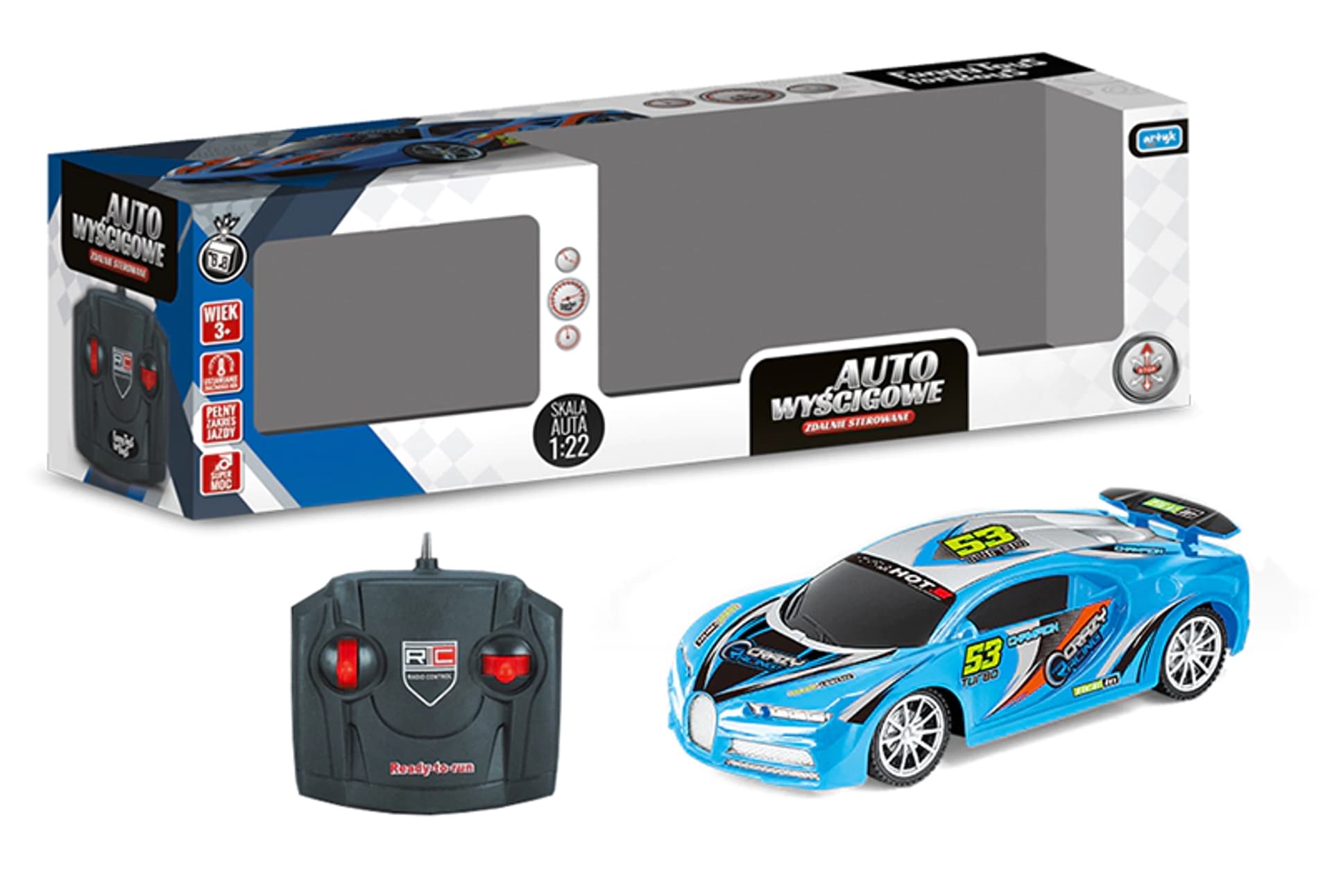 

AUTO ZDALNIE STEROWANE SAMOCHÓD RC FAST + PILOT