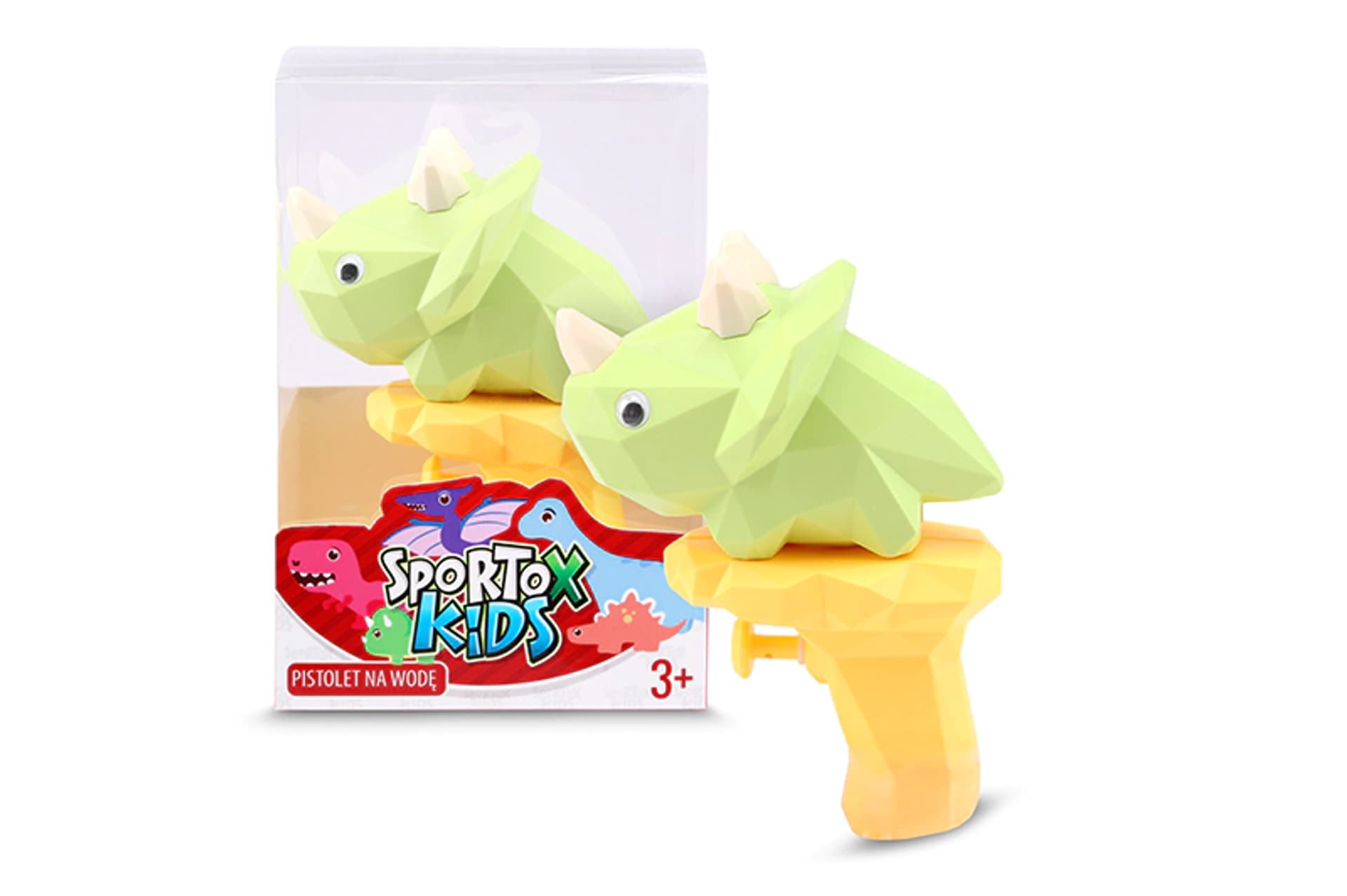 

PISTOLET BROŃ NA WODĘ DINOZAUR KOLOROWY SIKAWKA