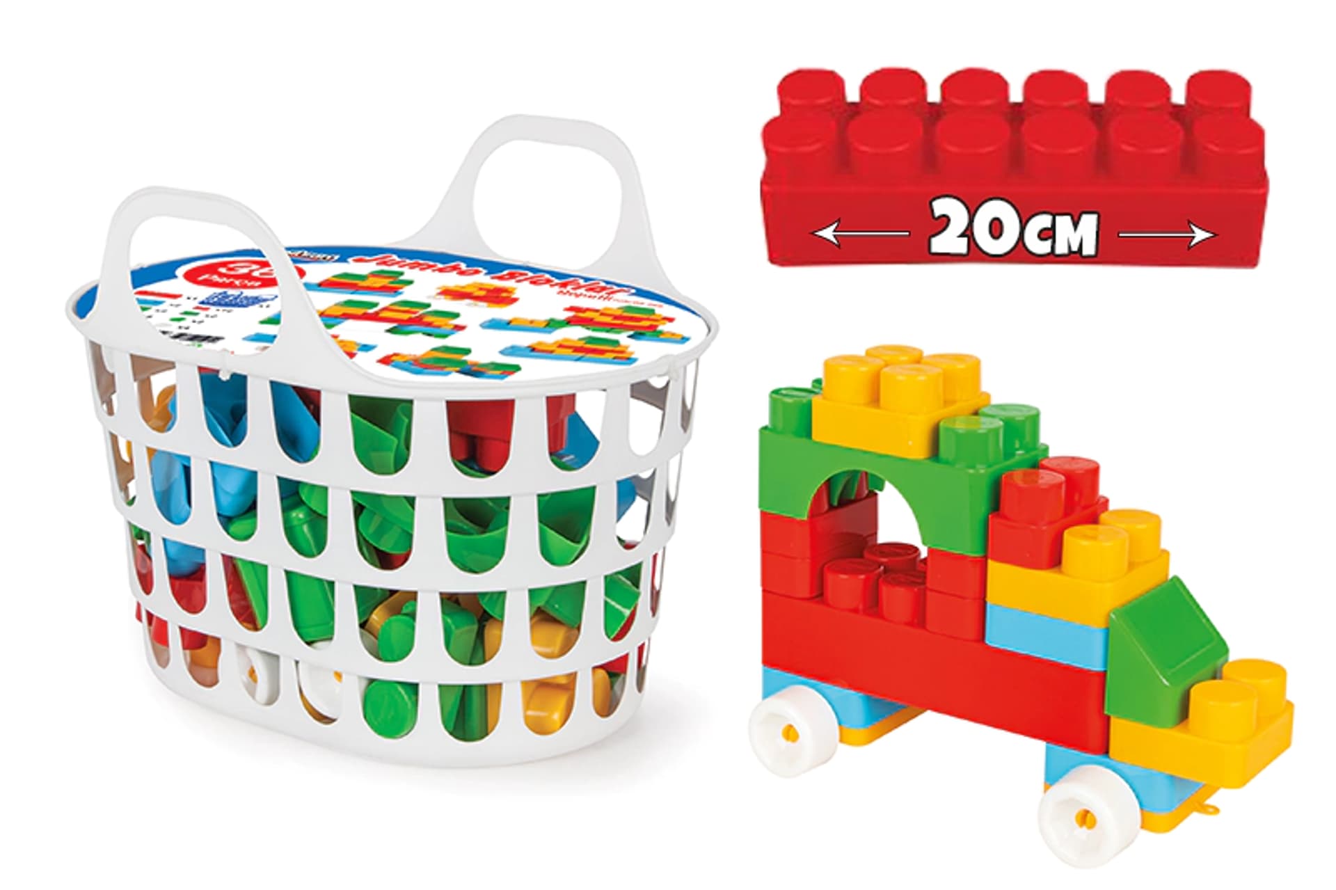 

ZESTAW KLOCKI JUMBO BUDOWANIE UKŁADANIE DLA DZIECI