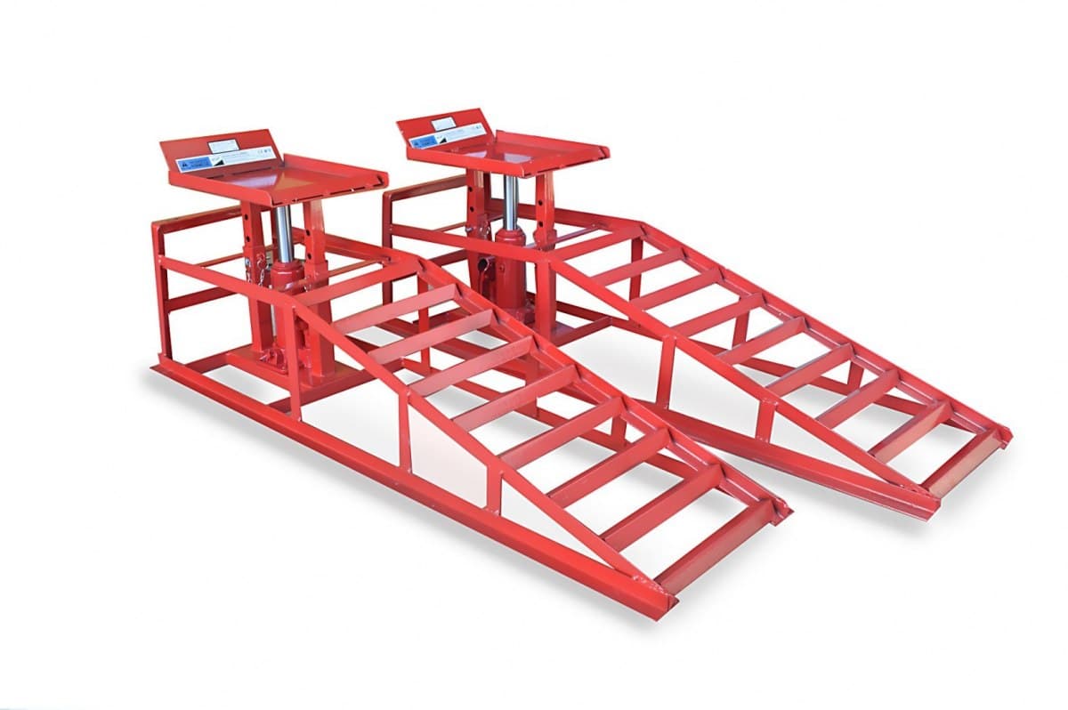 

Rampy z podnośnikiem hydraulicznym 2szt Zestaw Ramp Warsztatowych BITUXX