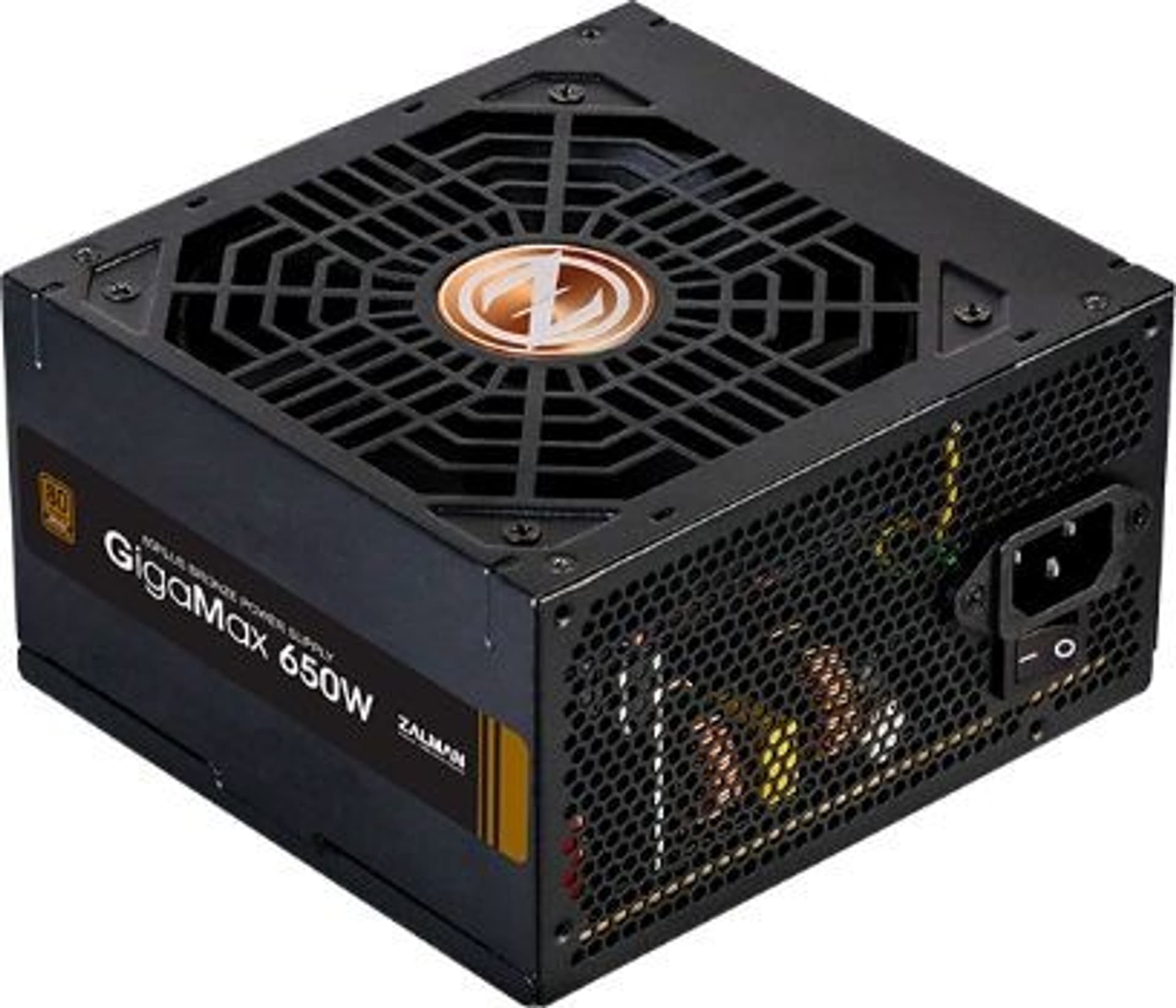 

Zasilacz GigaMax 650W 80+ BRONZE EU ZM650-GVII